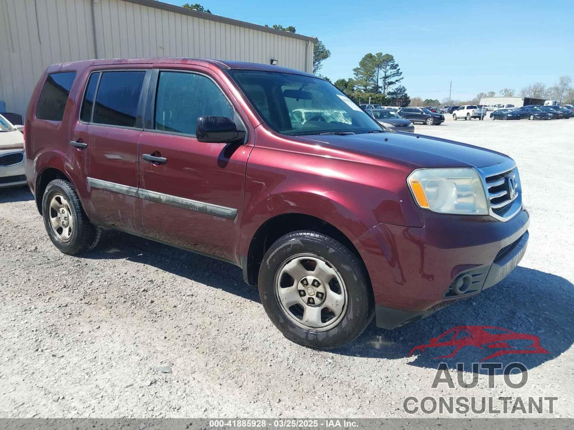 HONDA PILOT 2013 - 5FNYF3H29DB022014