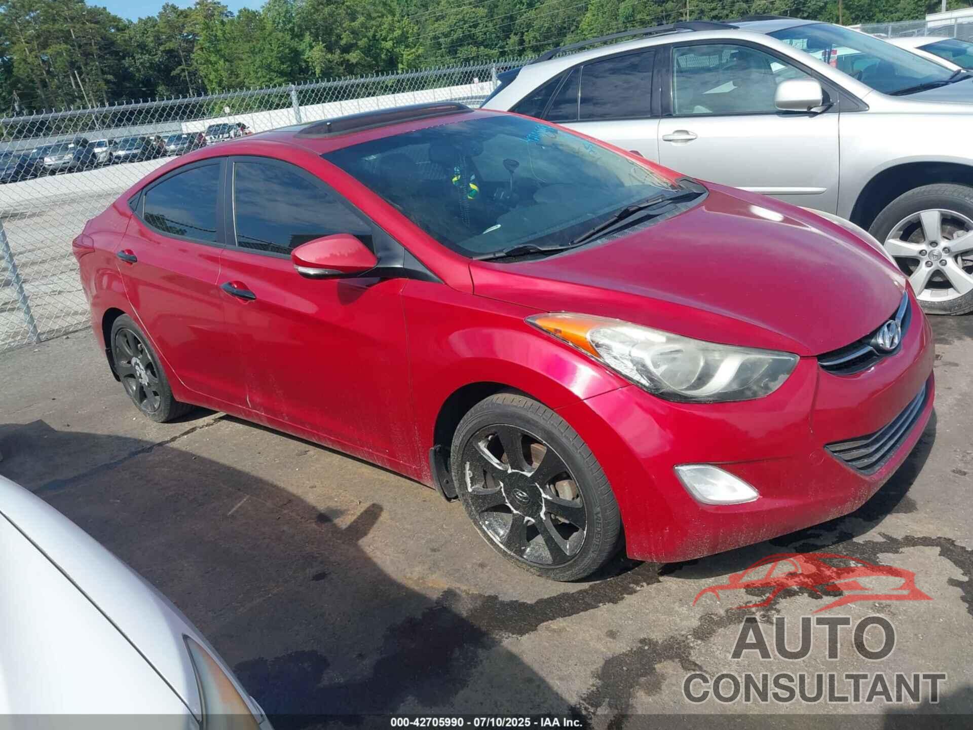 HYUNDAI ELANTRA 2013 - KMHDH4AE5DU673520