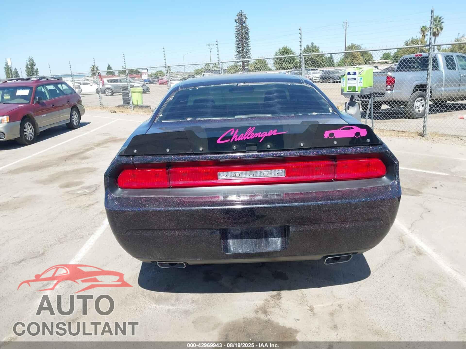 DODGE CHALLENGER 2012 - 2C3CDYAG9CH290903