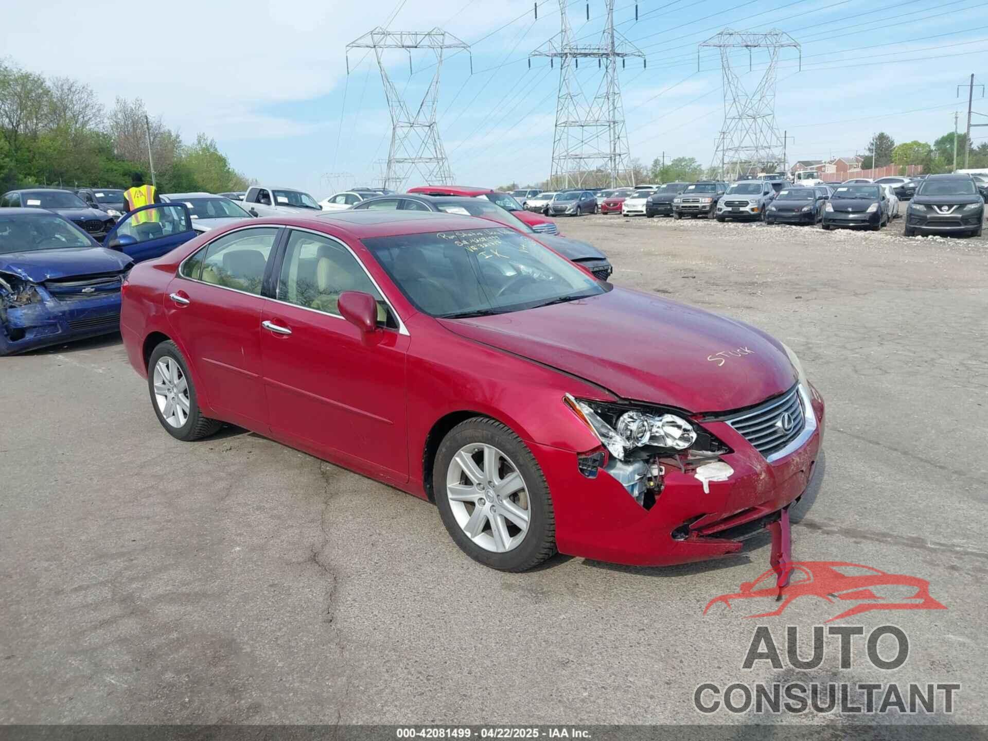 LEXUS ES 350 2009 - JTHBJ46G292321717