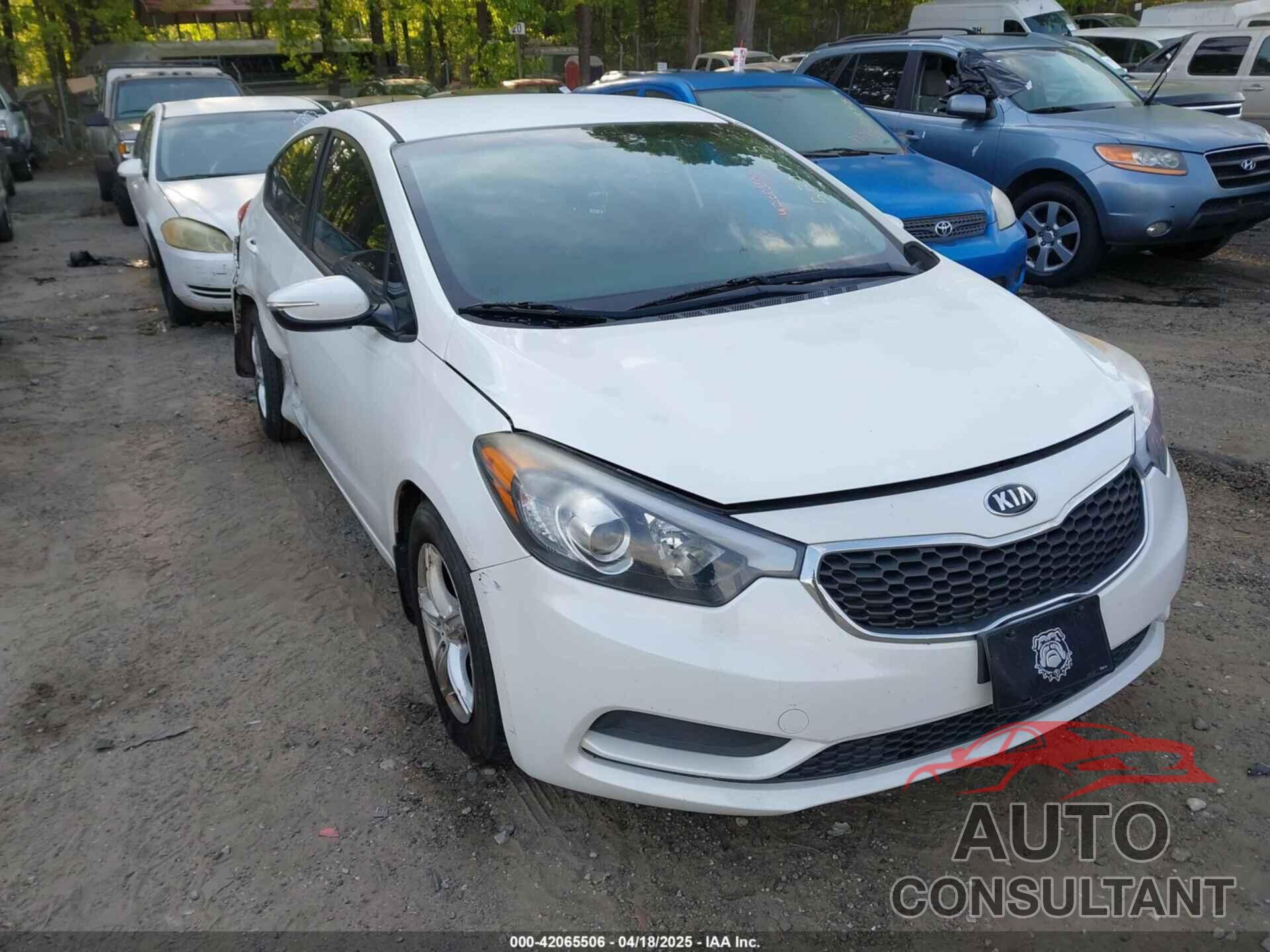 KIA FORTE 2016 - KNAFX4A60G5552205