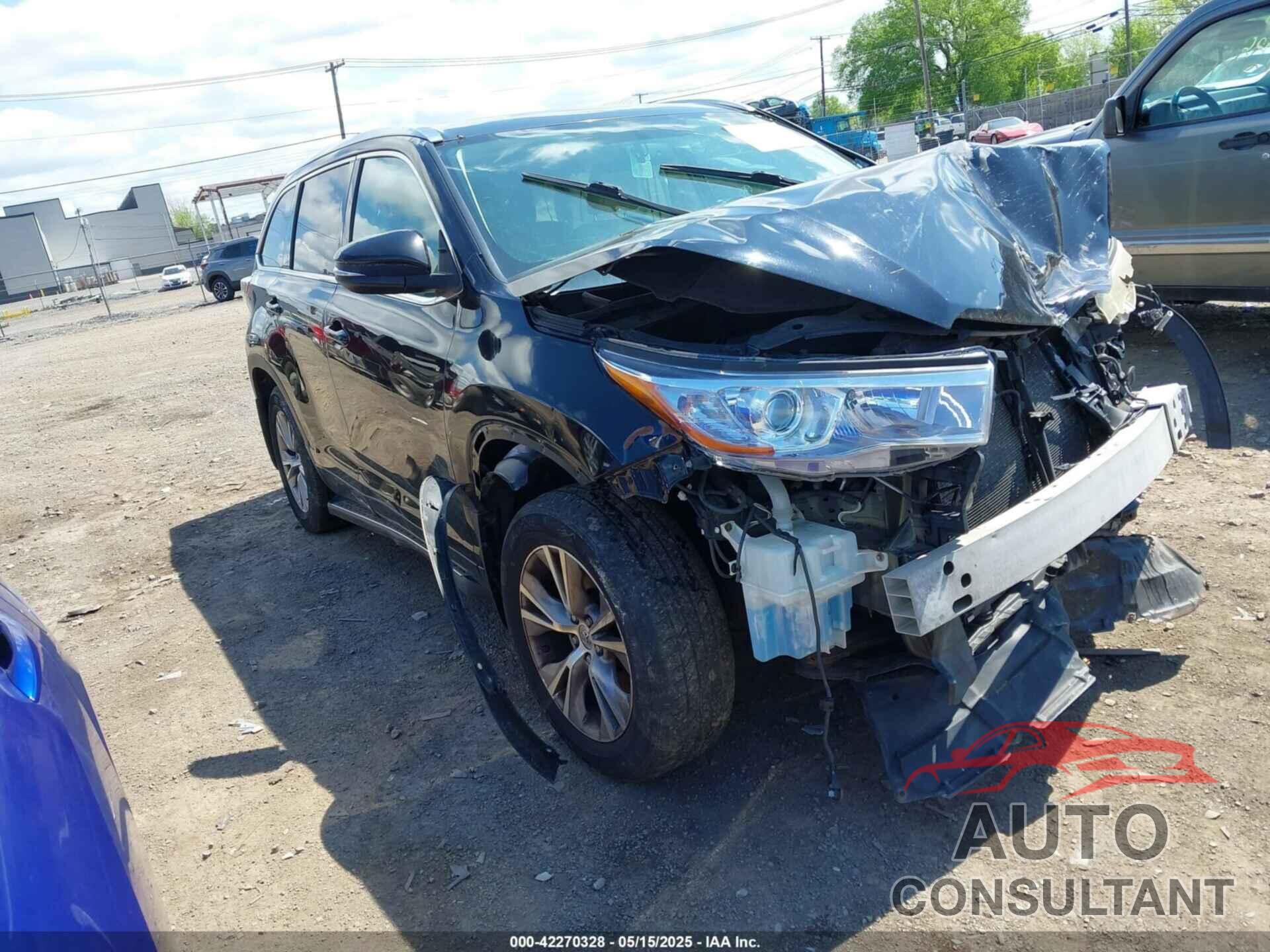 TOYOTA HIGHLANDER 2014 - 5TDJKRFH0ES033696