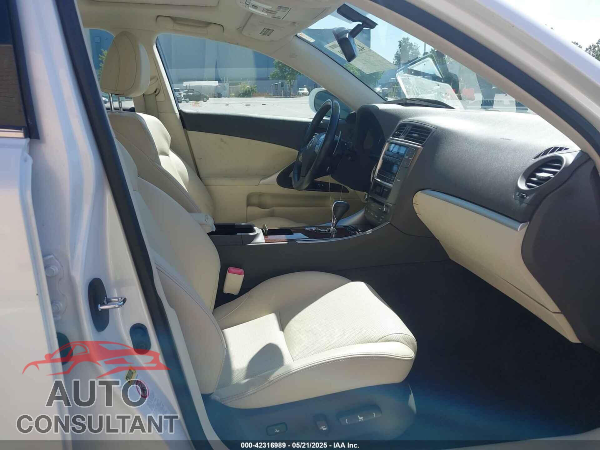LEXUS IS 250 2011 - JTHBF5C28B5151982