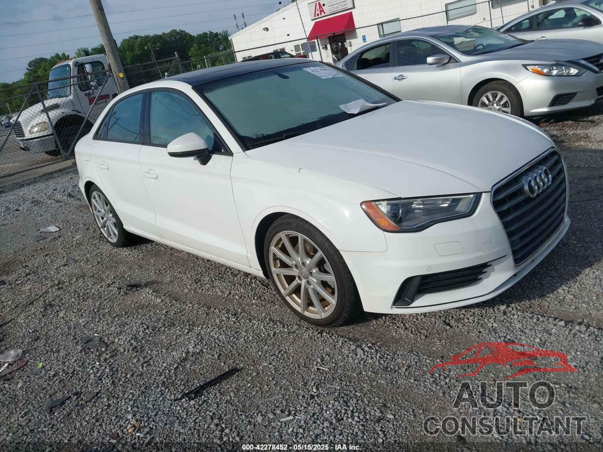 AUDI A3 2016 - WAUA7GFF0G1008461