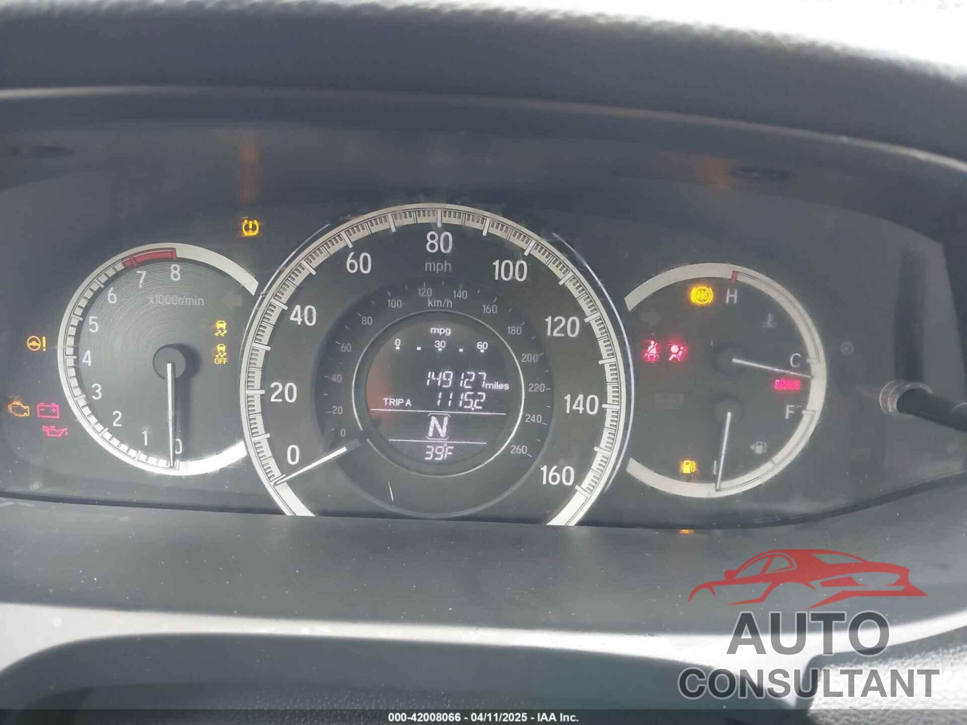 HONDA ACCORD 2017 - 1HGCR2F32HA080506