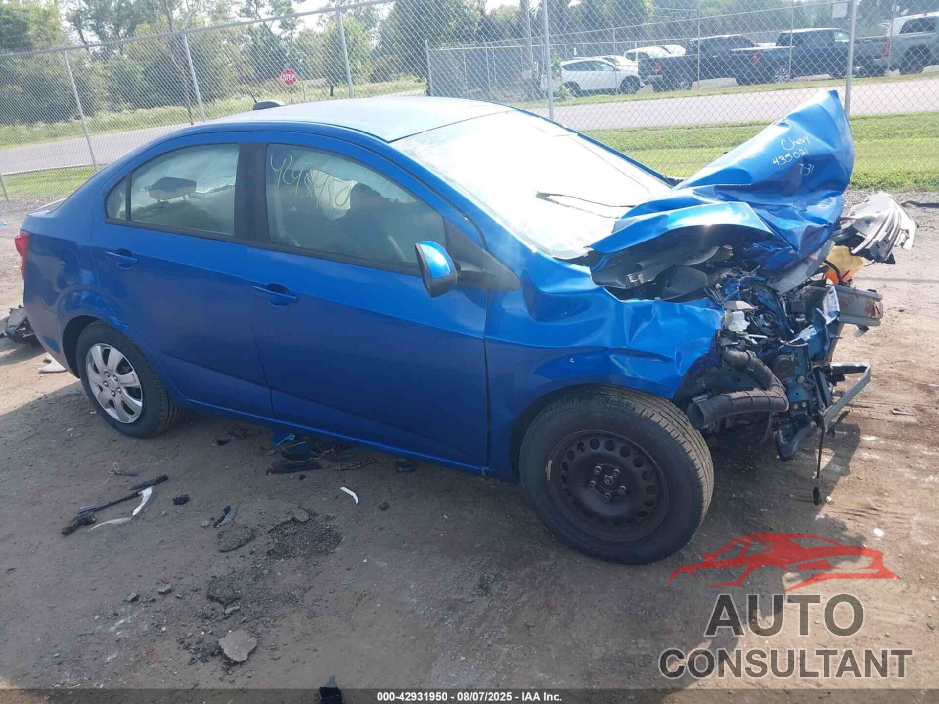 CHEVROLET SONIC 2017 - 1G1JB5SGXH4147946
