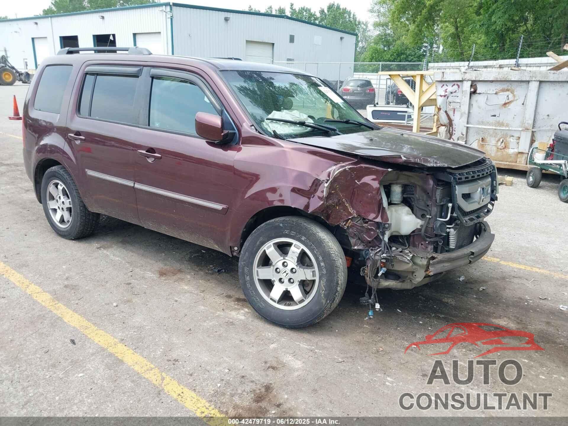 HONDA PILOT 2011 - 5FNYF4H99BB092726
