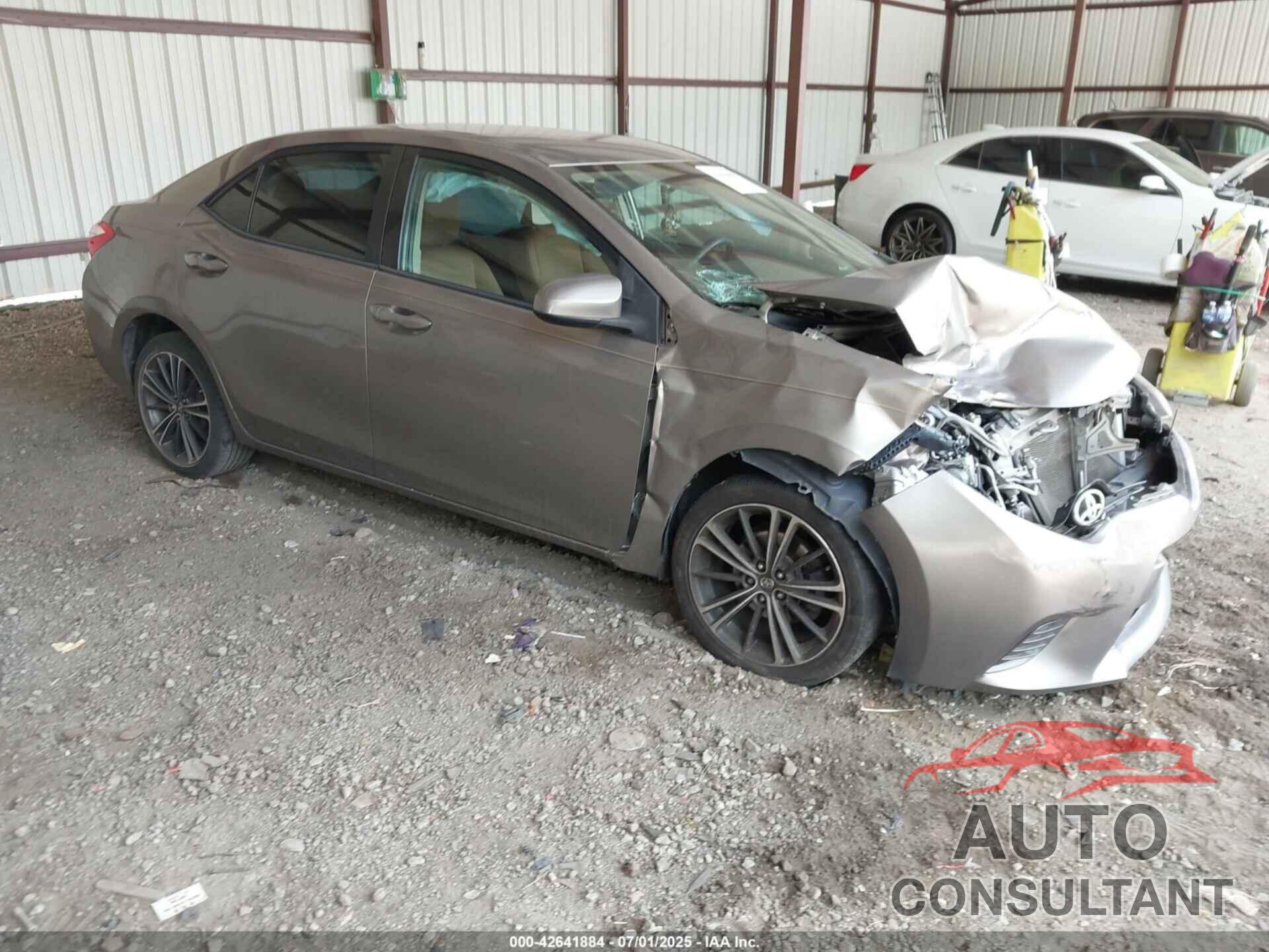 TOYOTA COROLLA 2016 - 2T1BURHE7GC486209