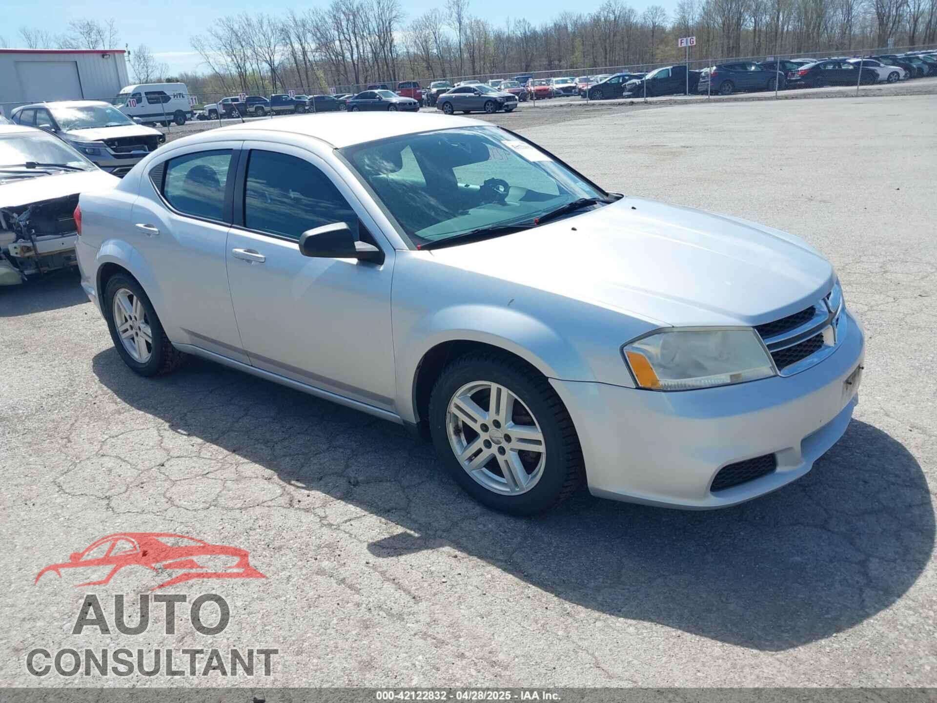 DODGE AVENGER 2012 - 1C3CDZCB4CN272422