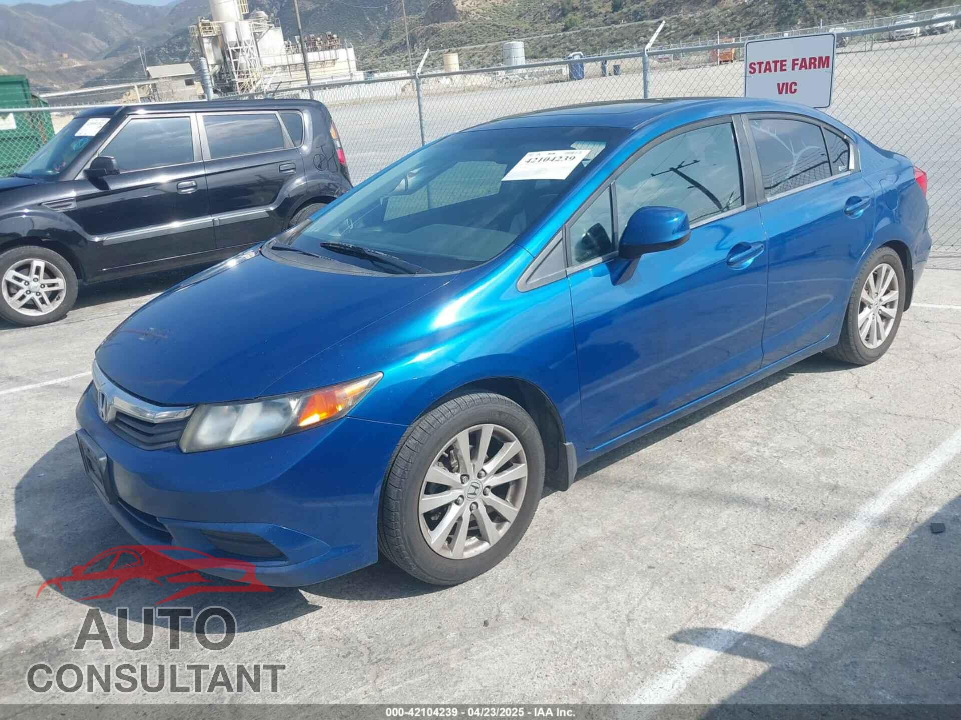 HONDA CIVIC 2012 - 2HGFB2F86CH551192