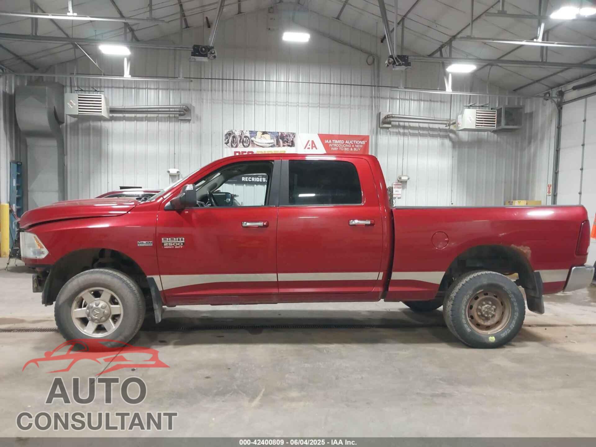DODGE RAM 2500 2010 - 3D7TT2CT5AG148198