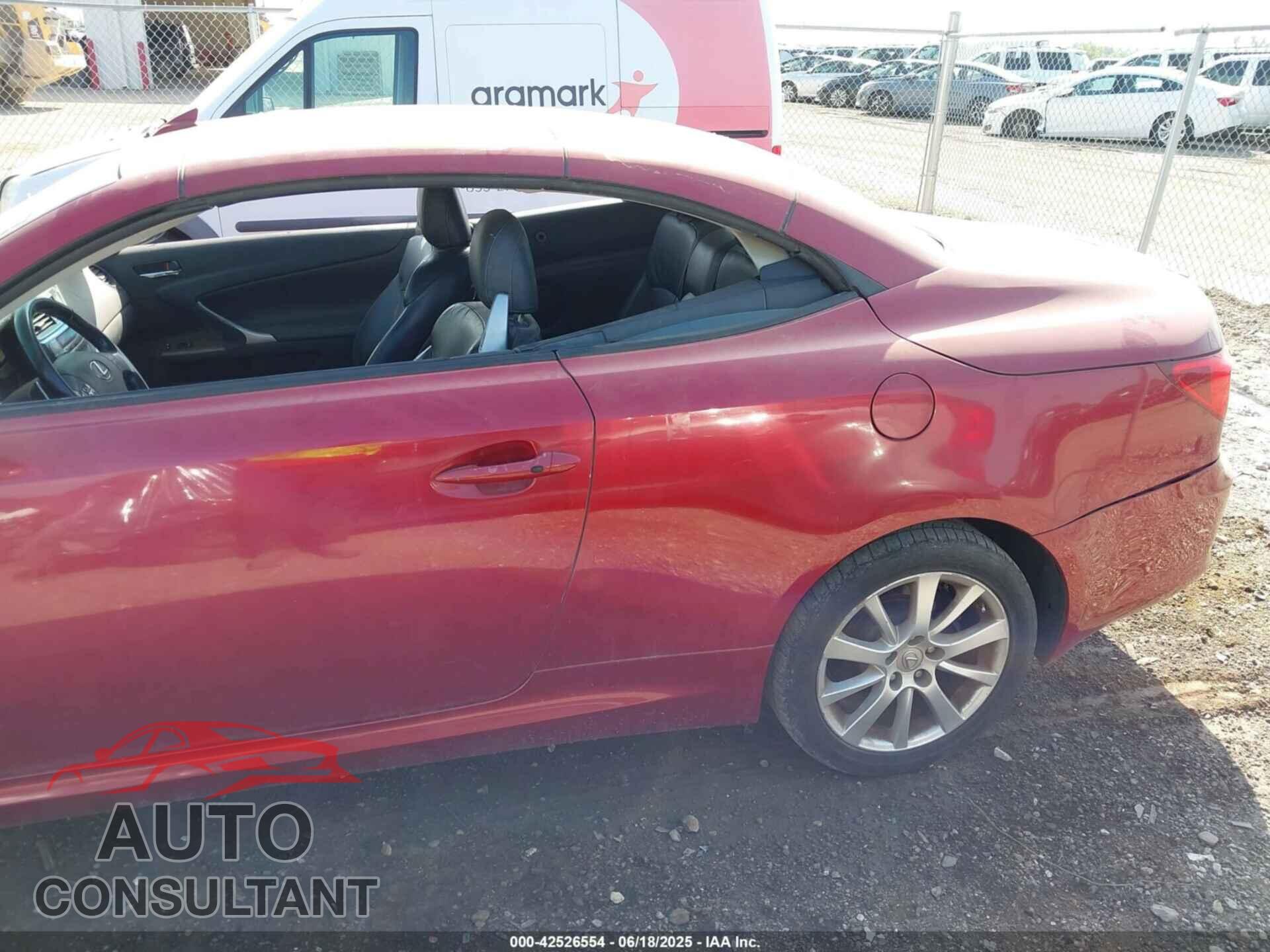 LEXUS IS 250C 2010 - JTHFF2C29A2512412