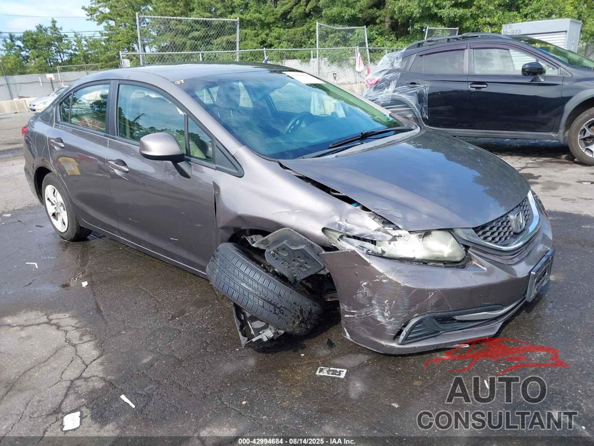 HONDA CIVIC 2013 - 19XFB2F59DE226506