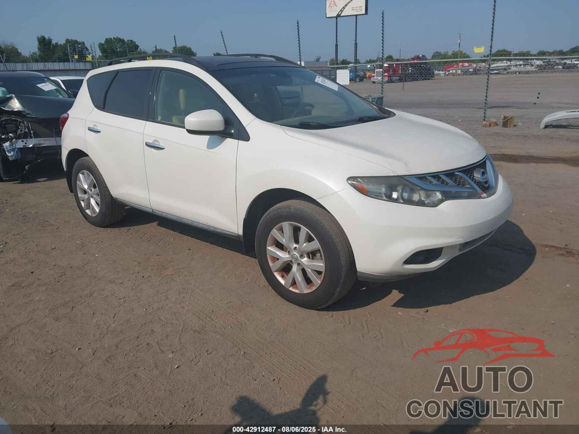 NISSAN MURANO 2012 - JN8AZ1MU2CW119722