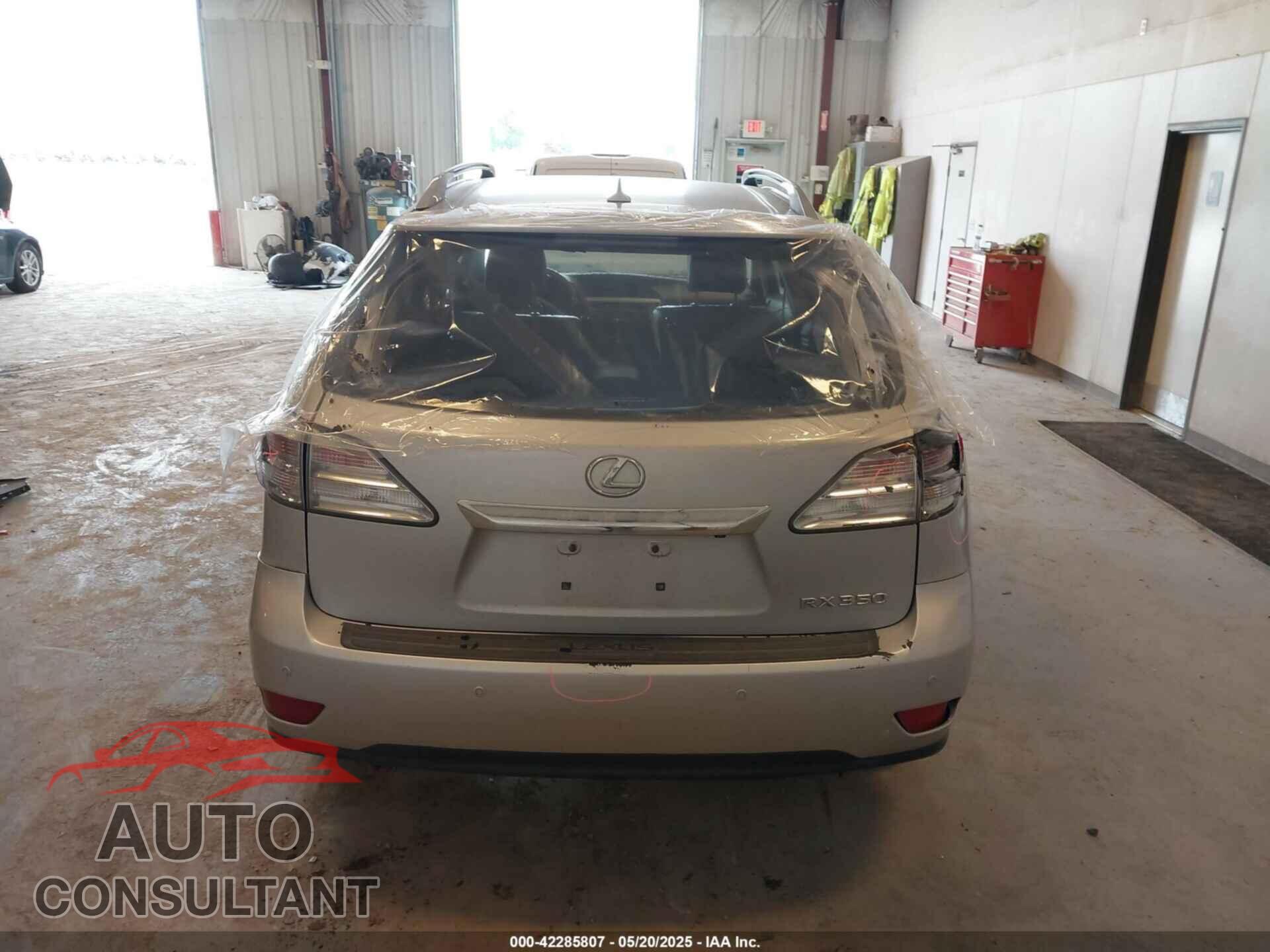 LEXUS RX 350 2011 - 2T2BK1BA0BC089393
