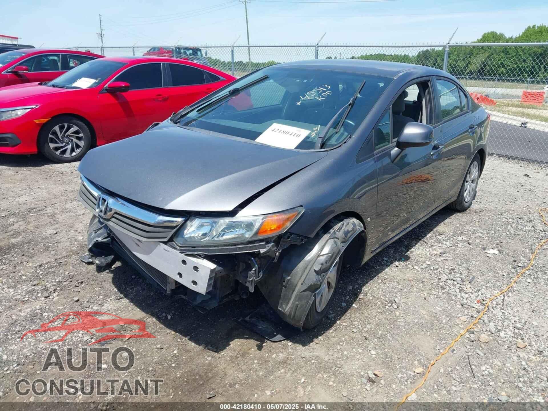 HONDA CIVIC 2012 - 2HGFB2F53CH504451