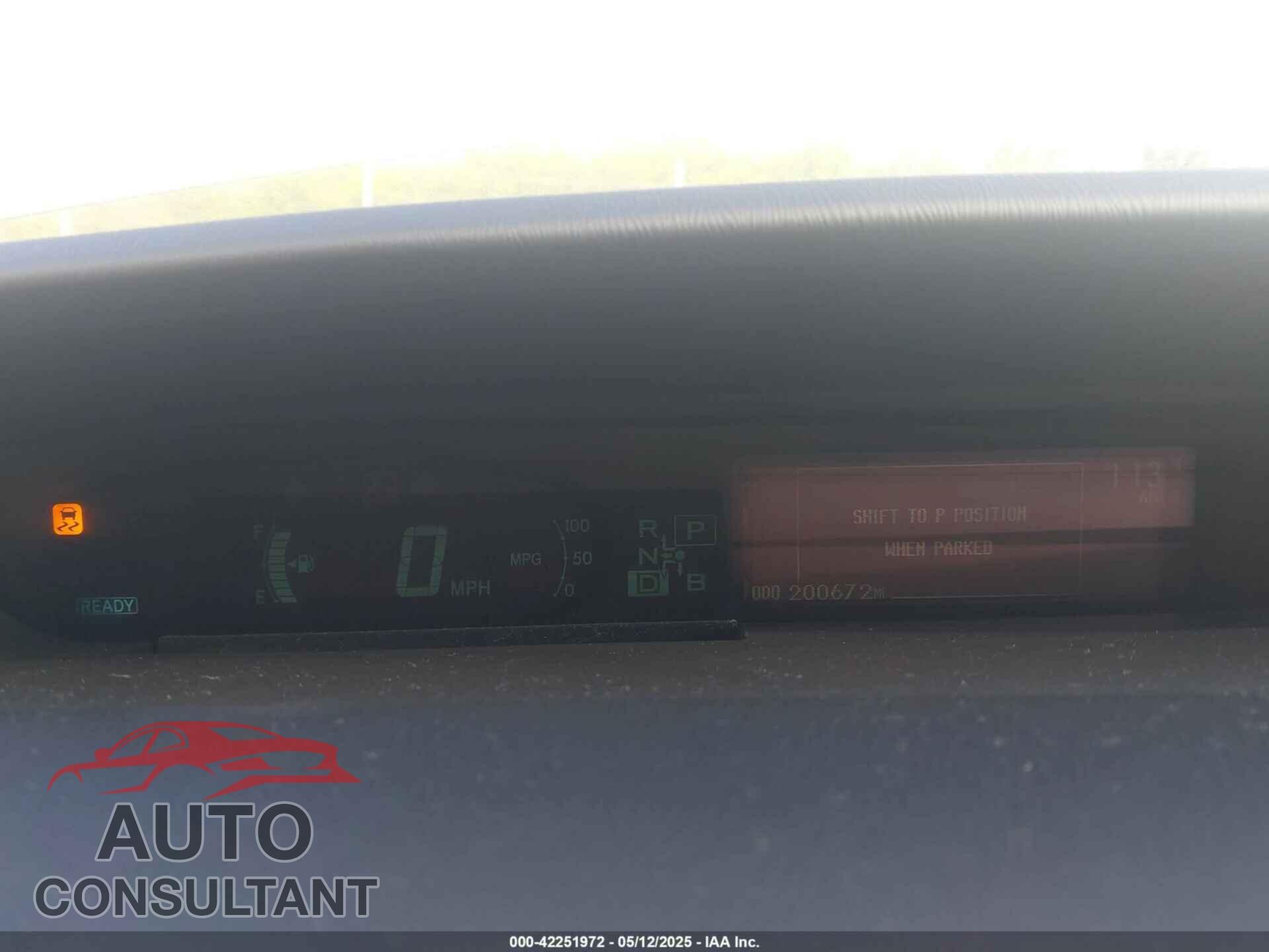 TOYOTA PRIUS 2011 - JTDKN3DU9B0288340