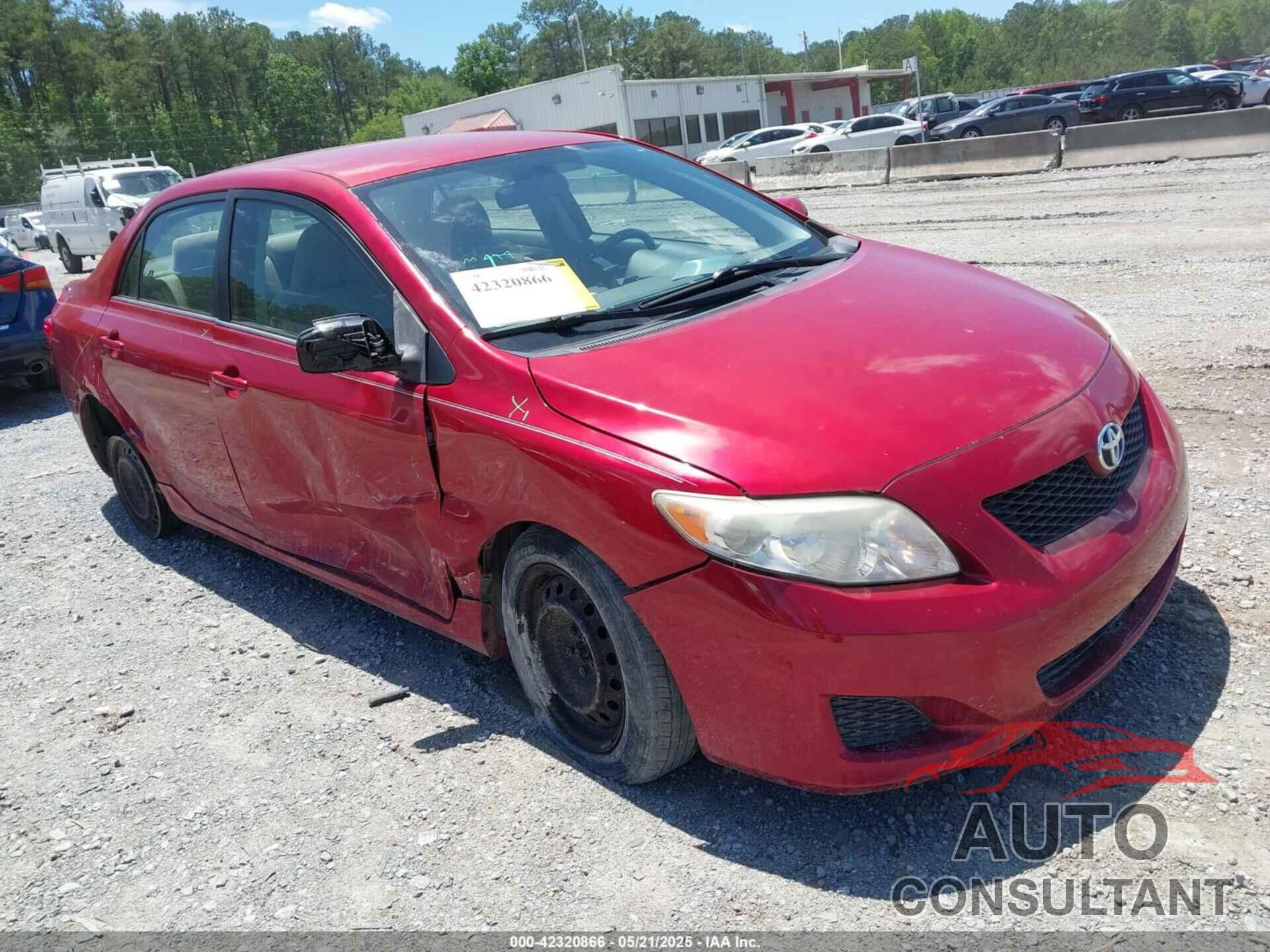 TOYOTA COROLLA 2009 - JTDBL40E999086842