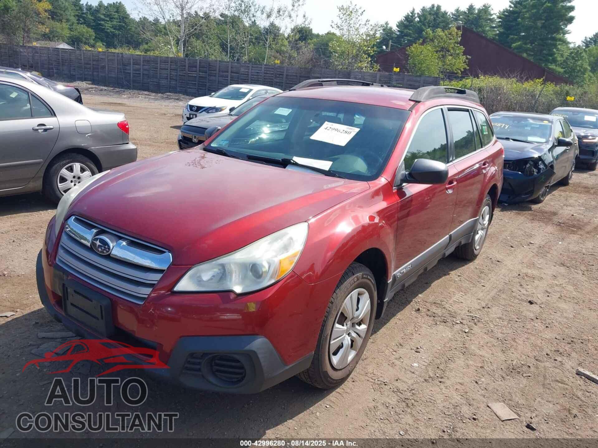 SUBARU OUTBACK 2013 - 4S4BRBAC4D3262669