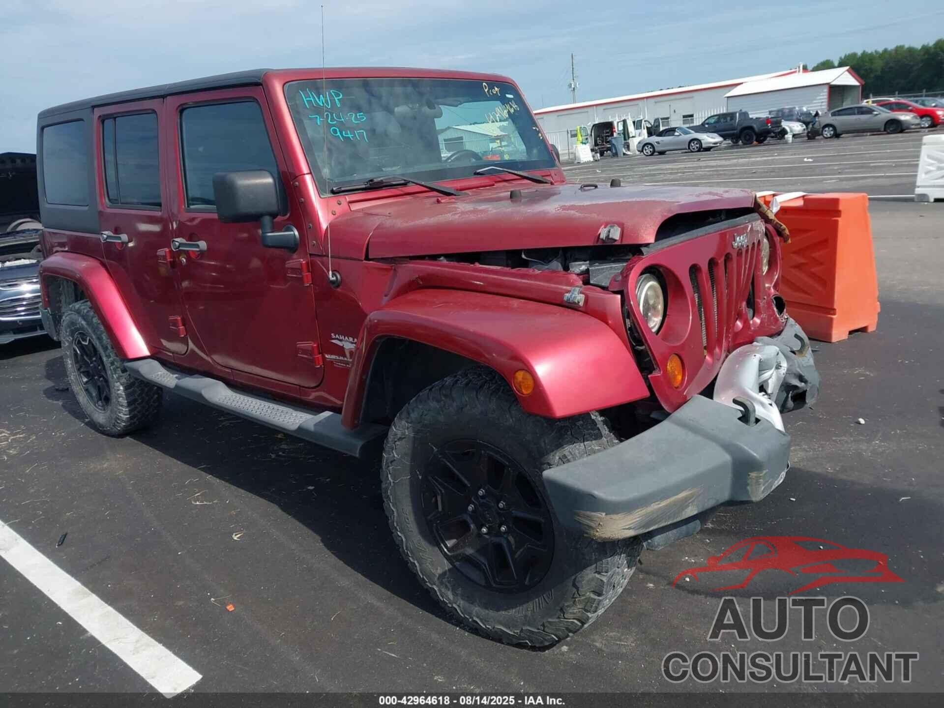 JEEP WRANGLER UNLIMITED 2011 - 1J4BA5H1XBL569417