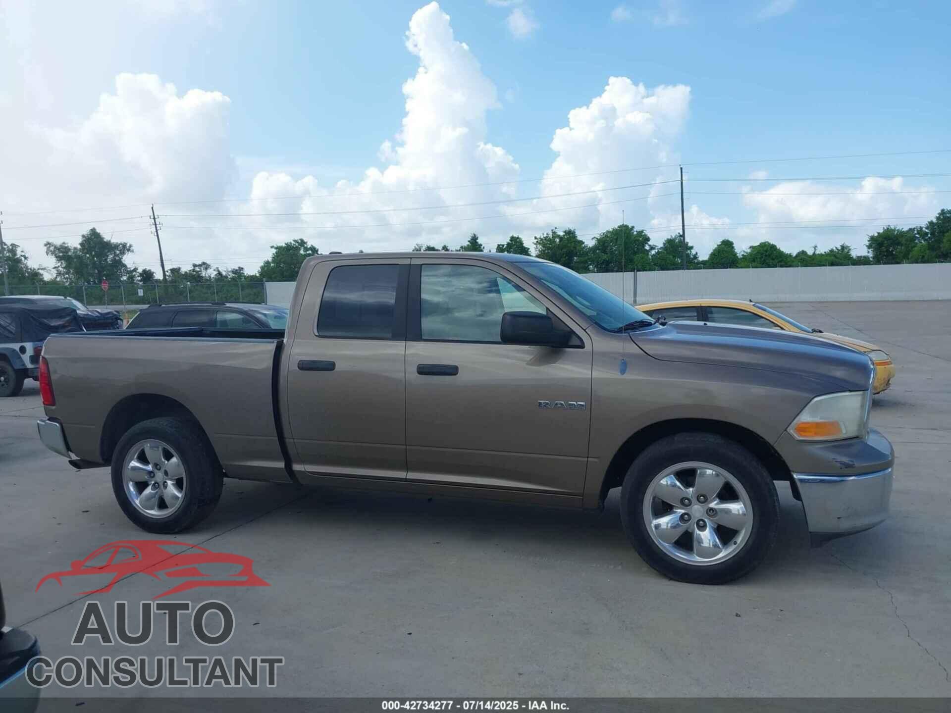 DODGE RAM 1500 2009 - 1D3HB18P69S737751