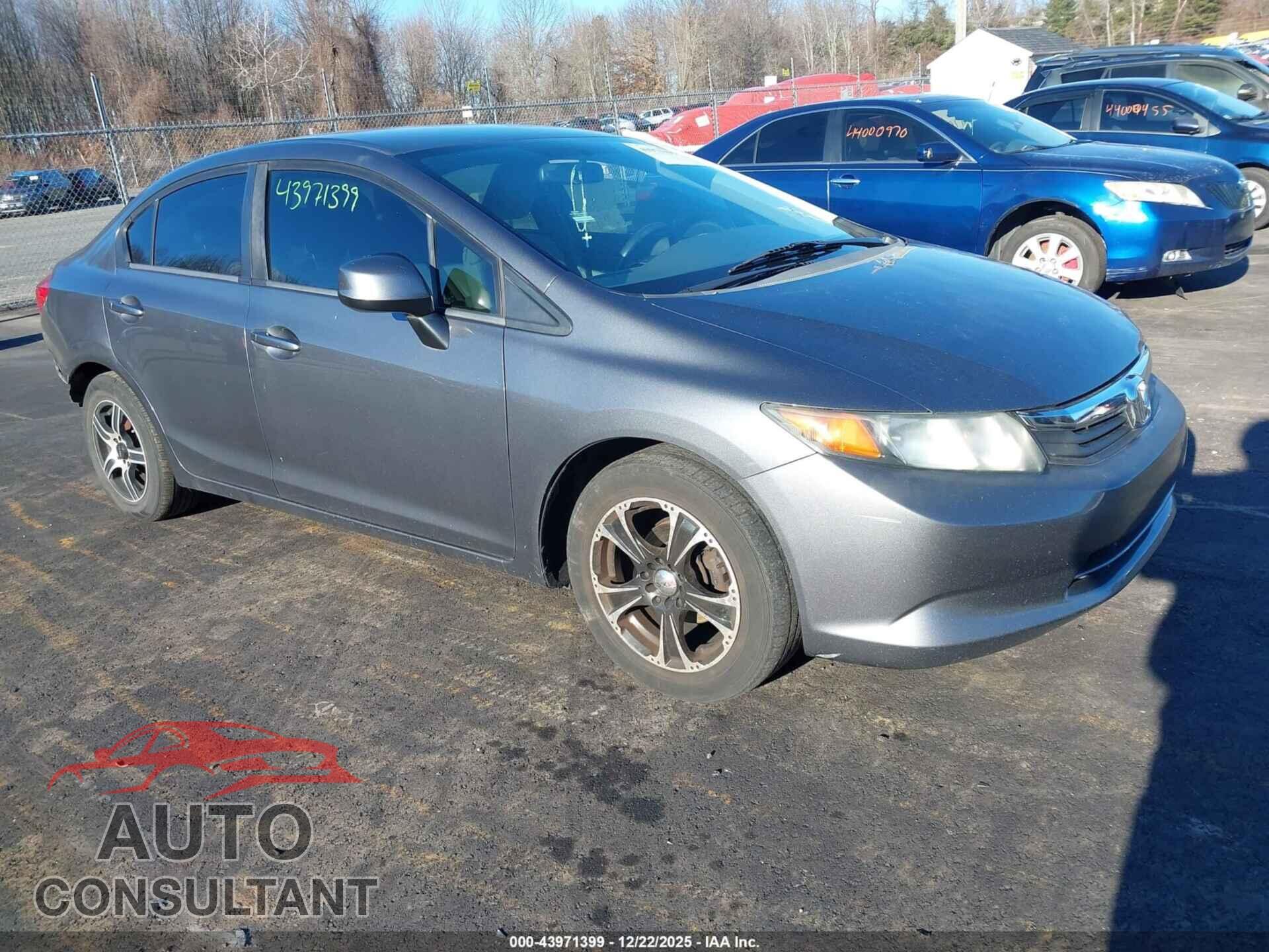 HONDA CIVIC 2012 - 19XFB2F54CE346499