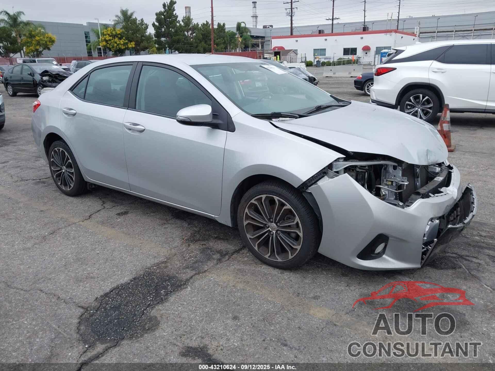 TOYOTA COROLLA 2015 - 5YFBURHE6FP342505