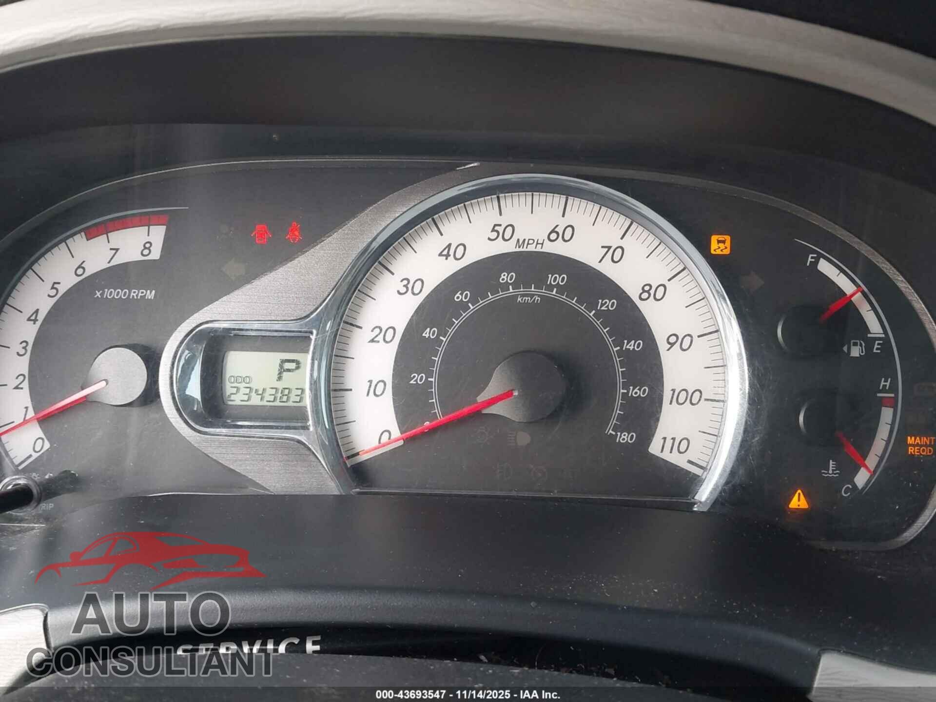 TOYOTA SIENNA 2013 - 5TDXK3DC8DS301634