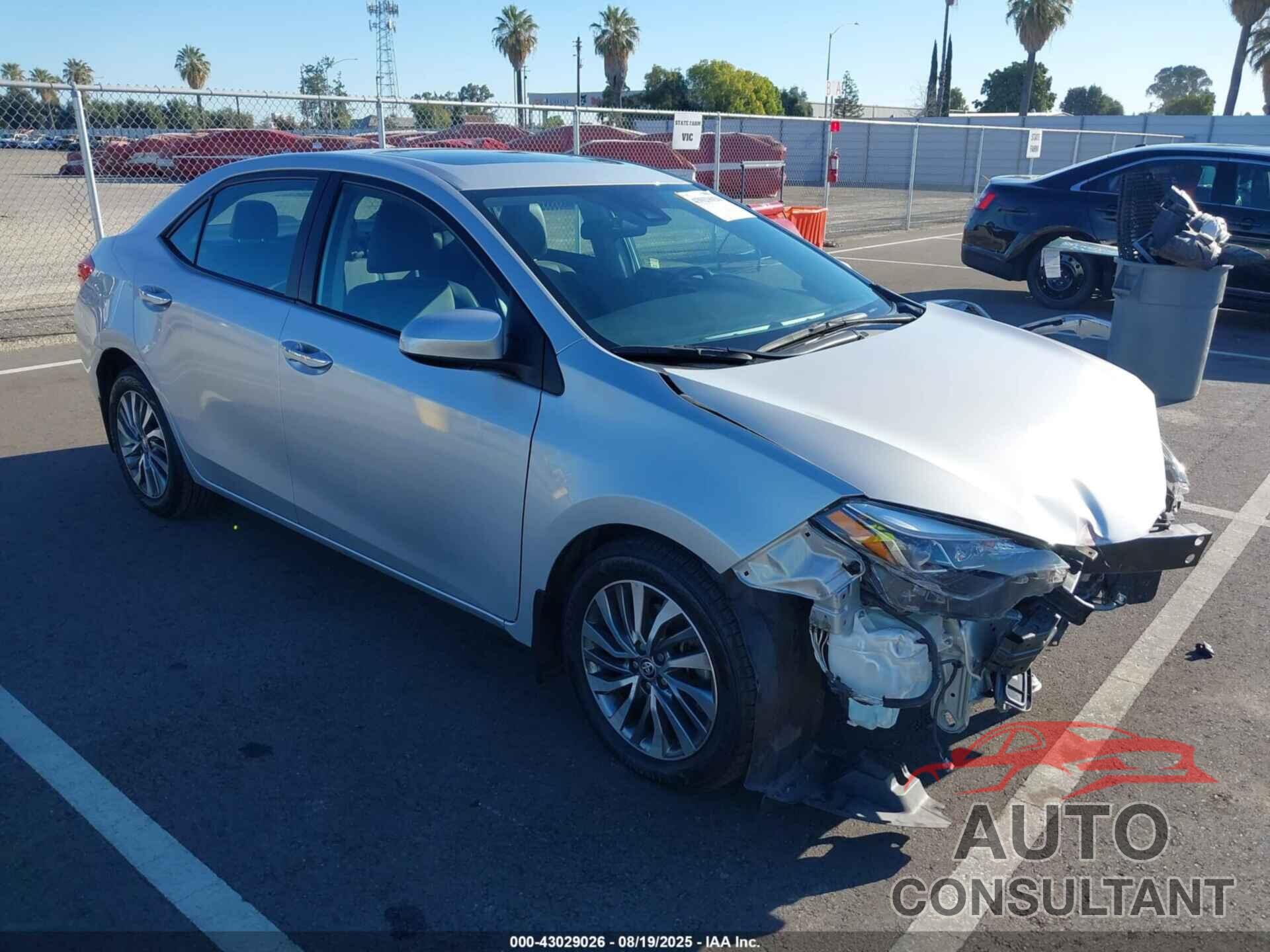 TOYOTA COROLLA 2019 - 2T1BURHE0KC209748