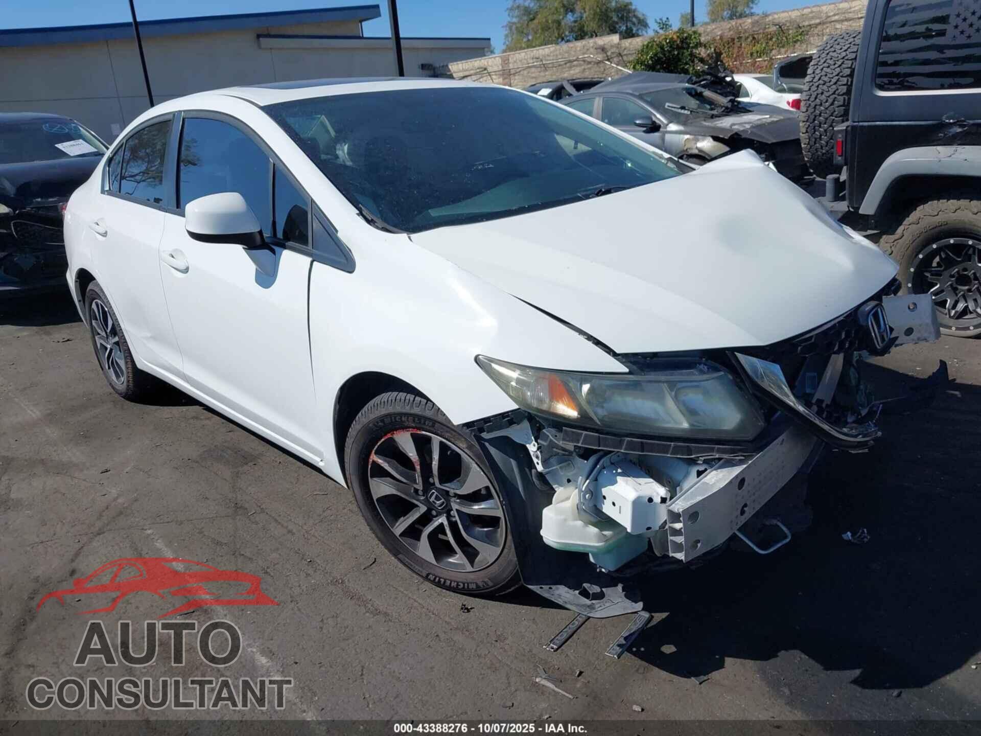 HONDA CIVIC 2013 - 19XFB2F88DE233912