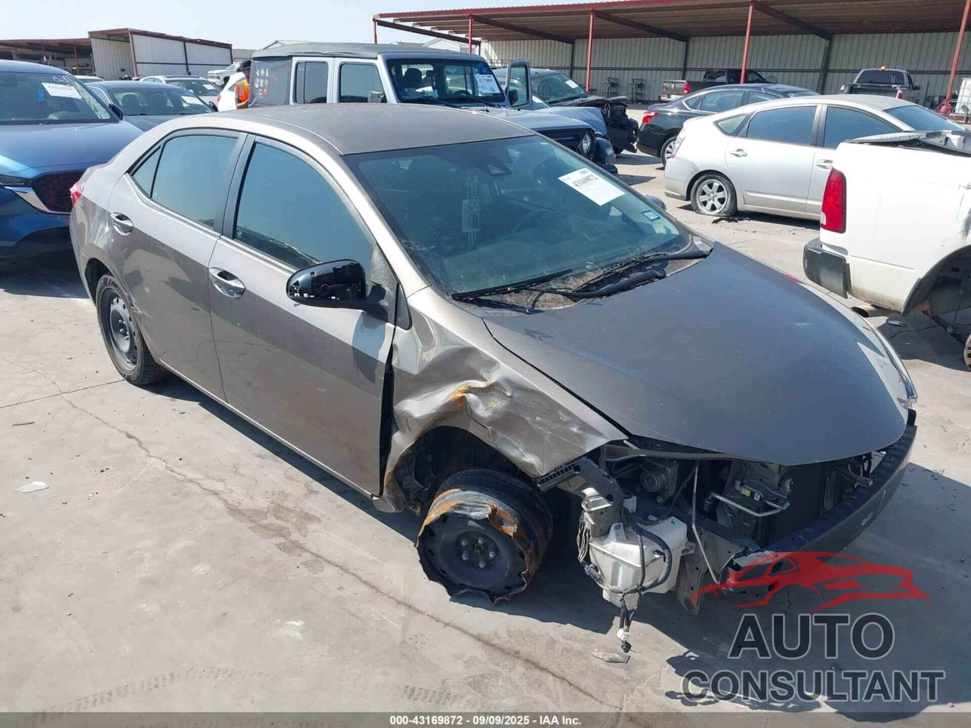 TOYOTA COROLLA 2017 - 2T1BURHE1HC851081