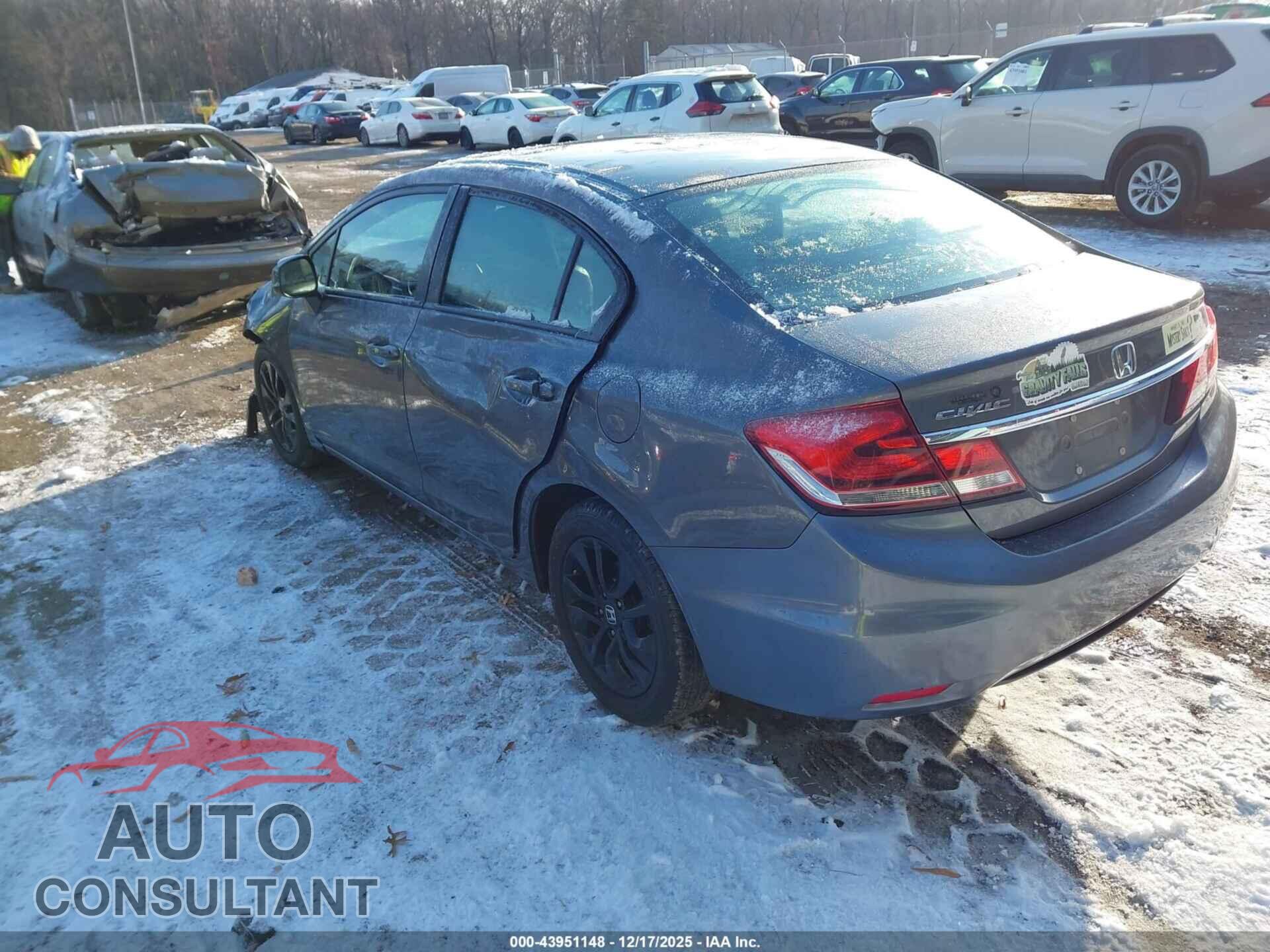 HONDA CIVIC 2013 - 19XFB2F96DE260857