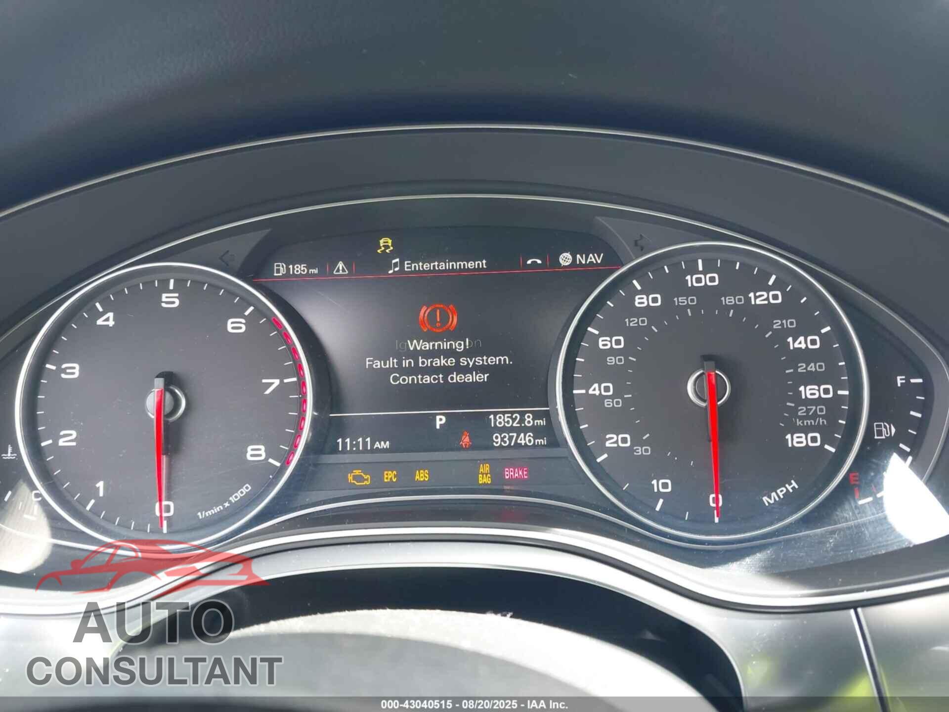 AUDI A6 2012 - WAUDFAFC7CN131860