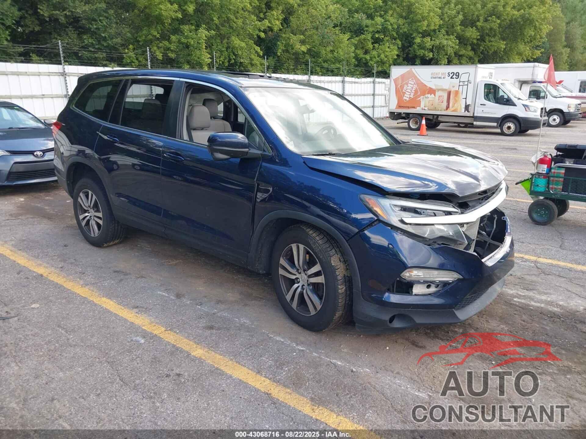 HONDA PILOT 2016 - 5FNYF6H53GB067241