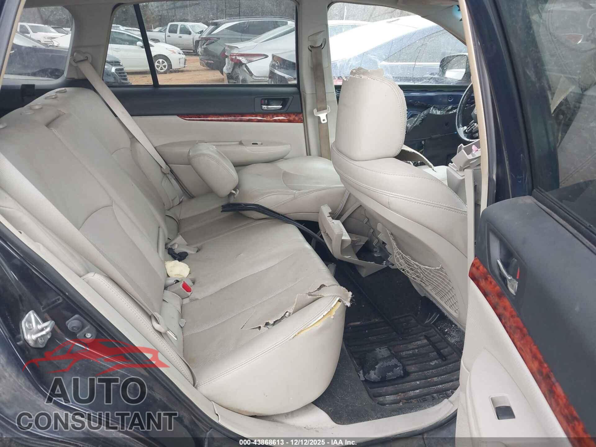 SUBARU OUTBACK 2012 - 4S4BRDKC7C2229776