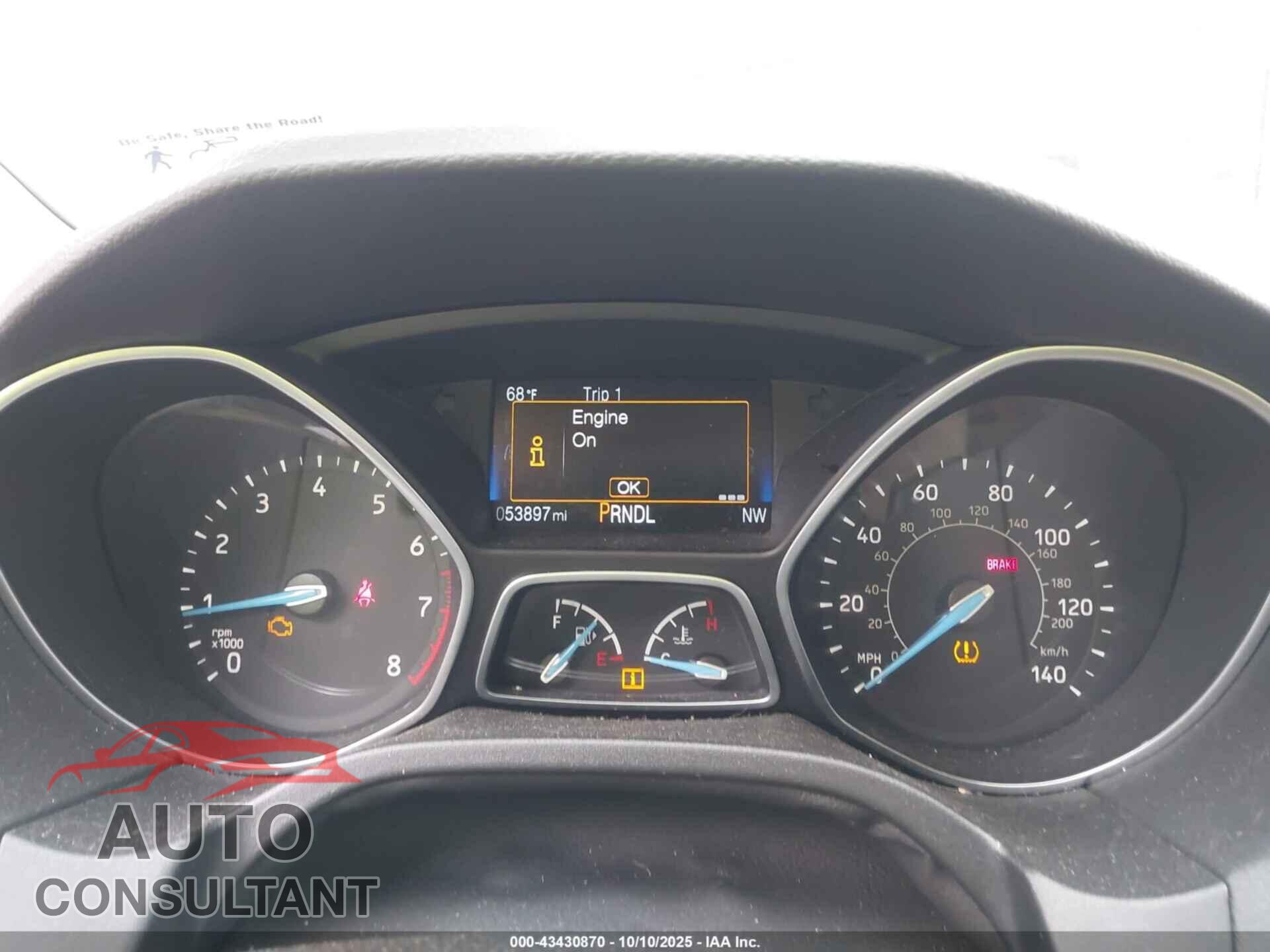 FORD FOCUS 2017 - 1FADP3F24HL330697