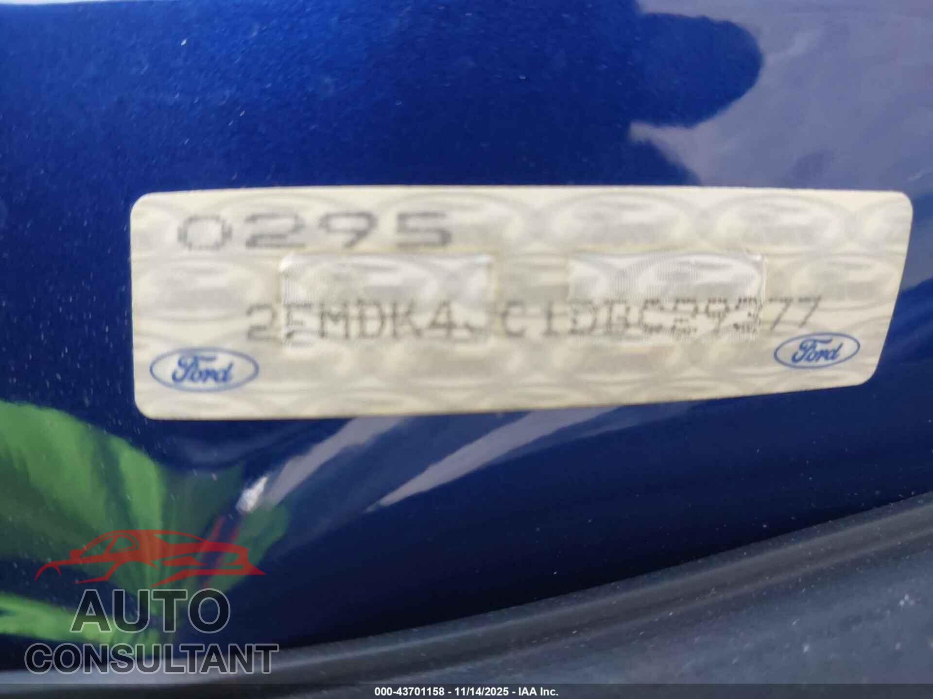 FORD EDGE 2013 - 2FMDK4JC1DBC29377