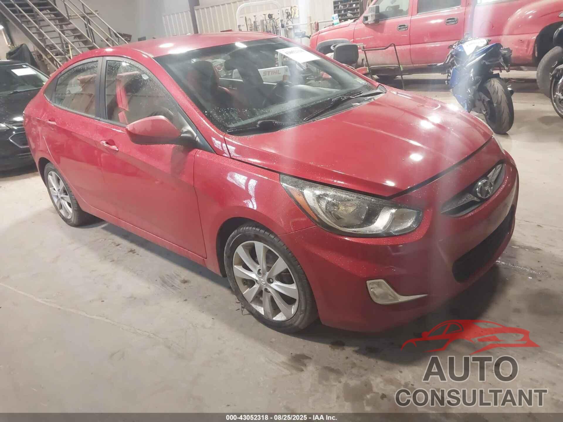 HYUNDAI ACCENT 2013 - KMHCU4AE4DU489466