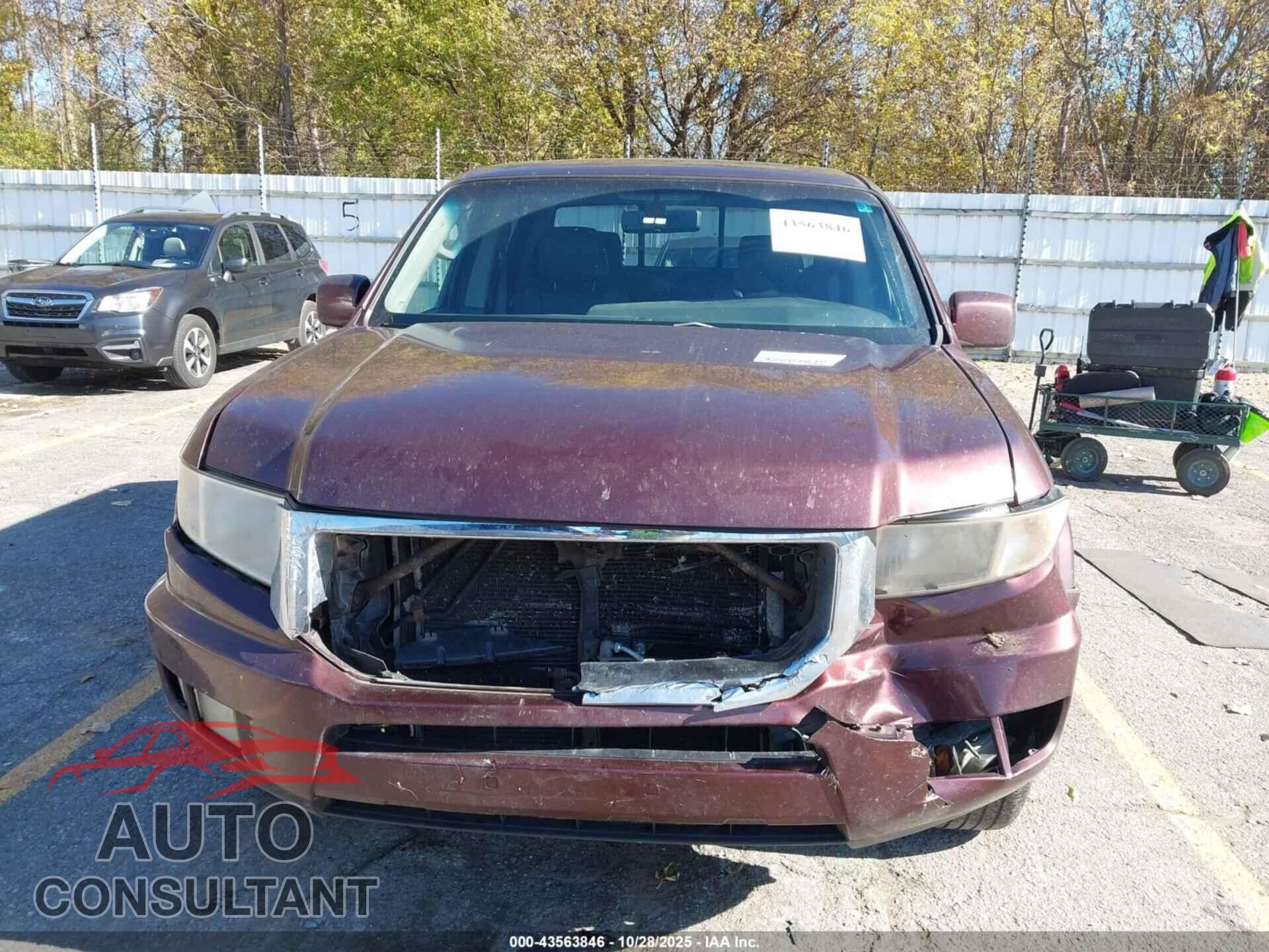 HONDA RIDGELINE 2011 - 5FPYK1F56BB001137