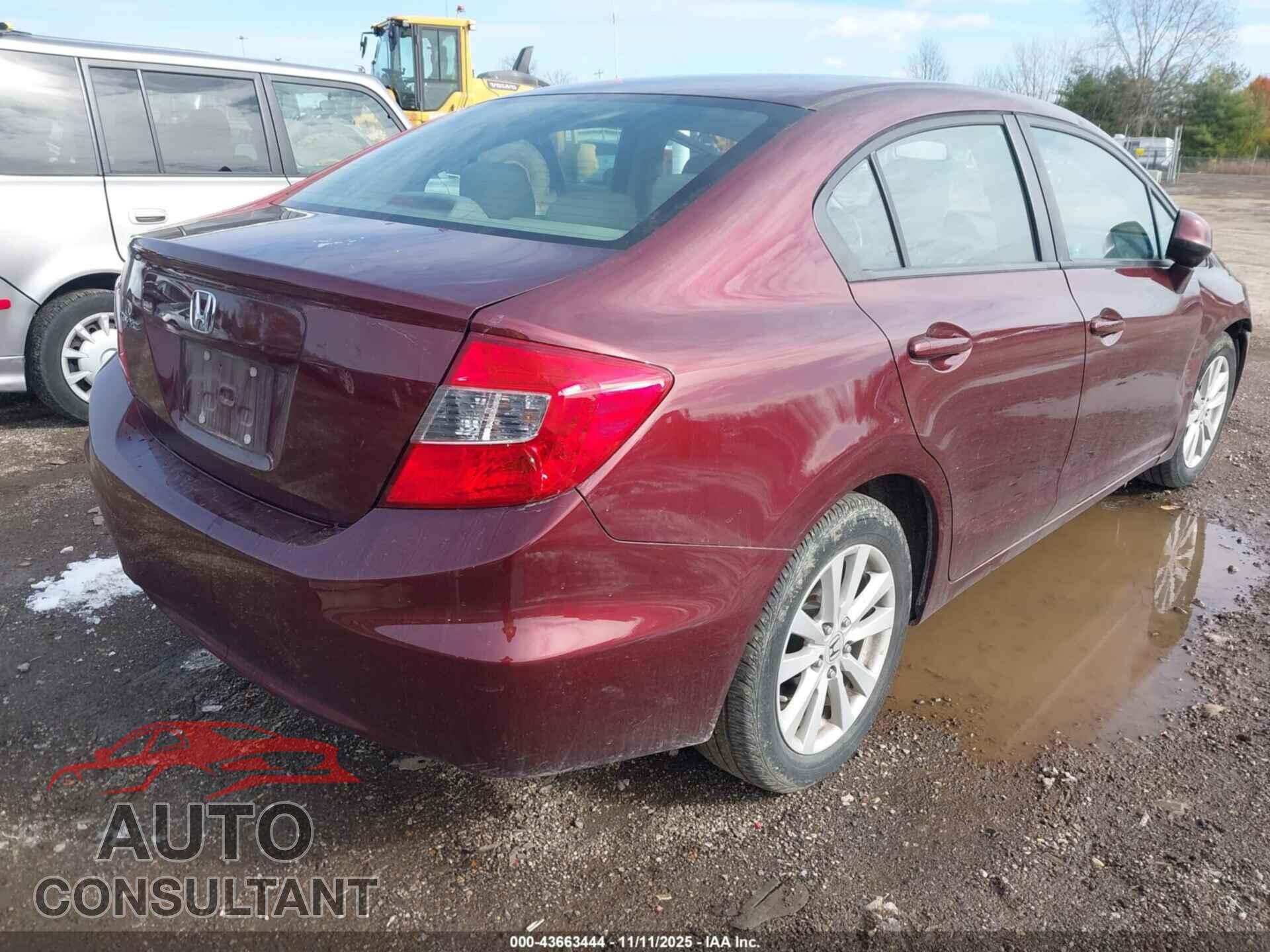 HONDA CIVIC 2012 - 19XFB2F98CE066801