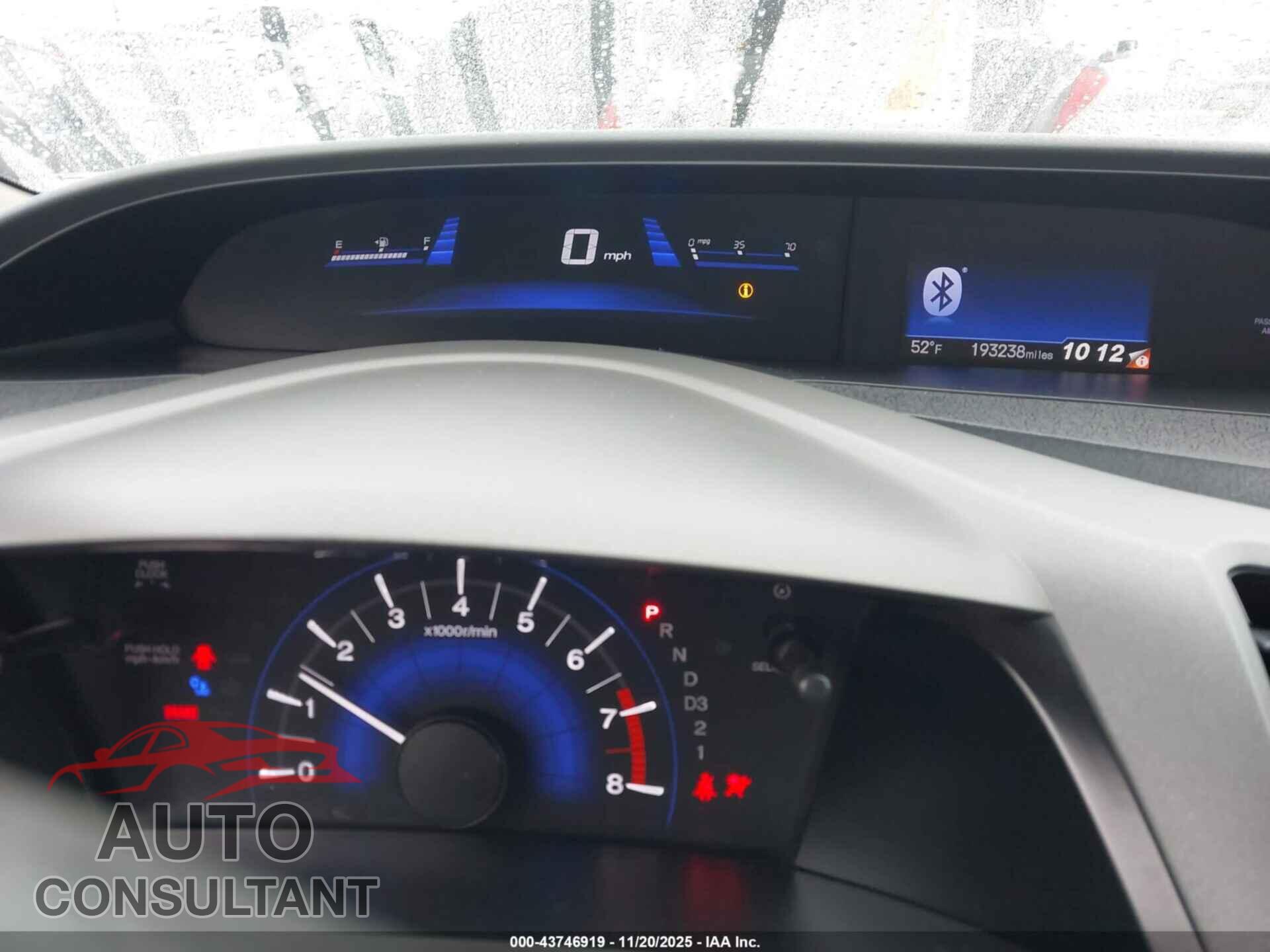 HONDA CIVIC 2012 - 2HGFB2F80CH508998