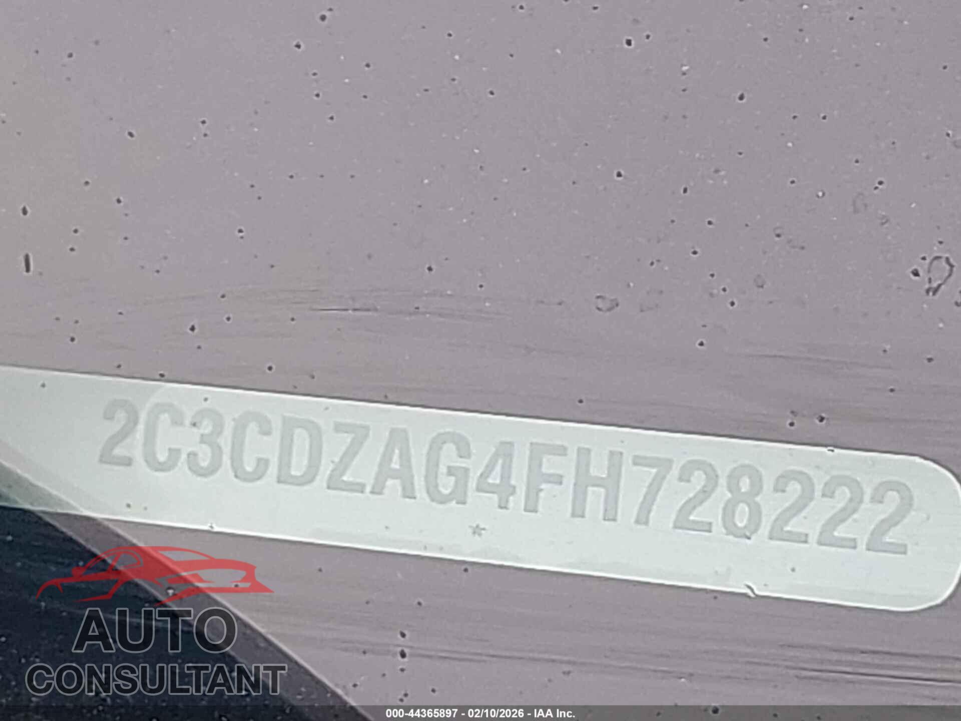 DODGE CHALLENGER 2015 - 2C3CDZAG4FH728222