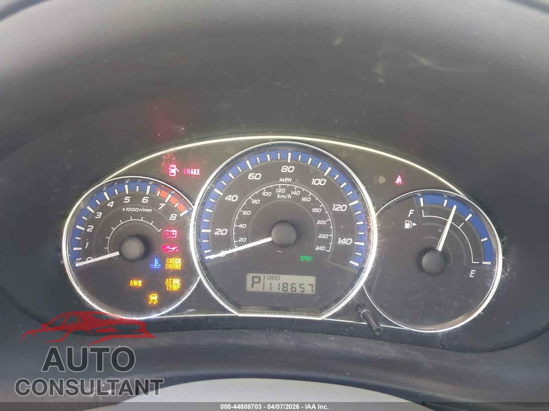 SUBARU FORESTER 2012 - JF2SHADC2CH414836