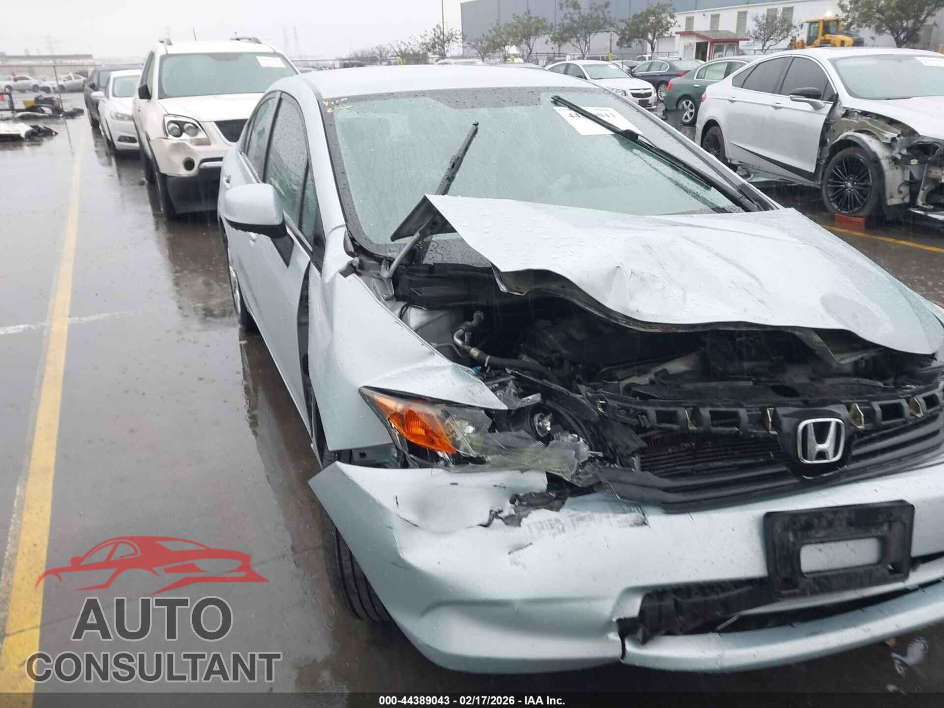 HONDA CIVIC 2012 - 19XFB2F5XCE308694