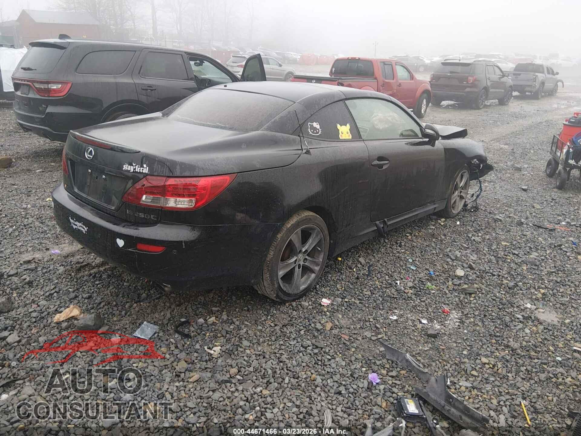 LEXUS IS 250C 2012 - JTHFF2C20C2525147