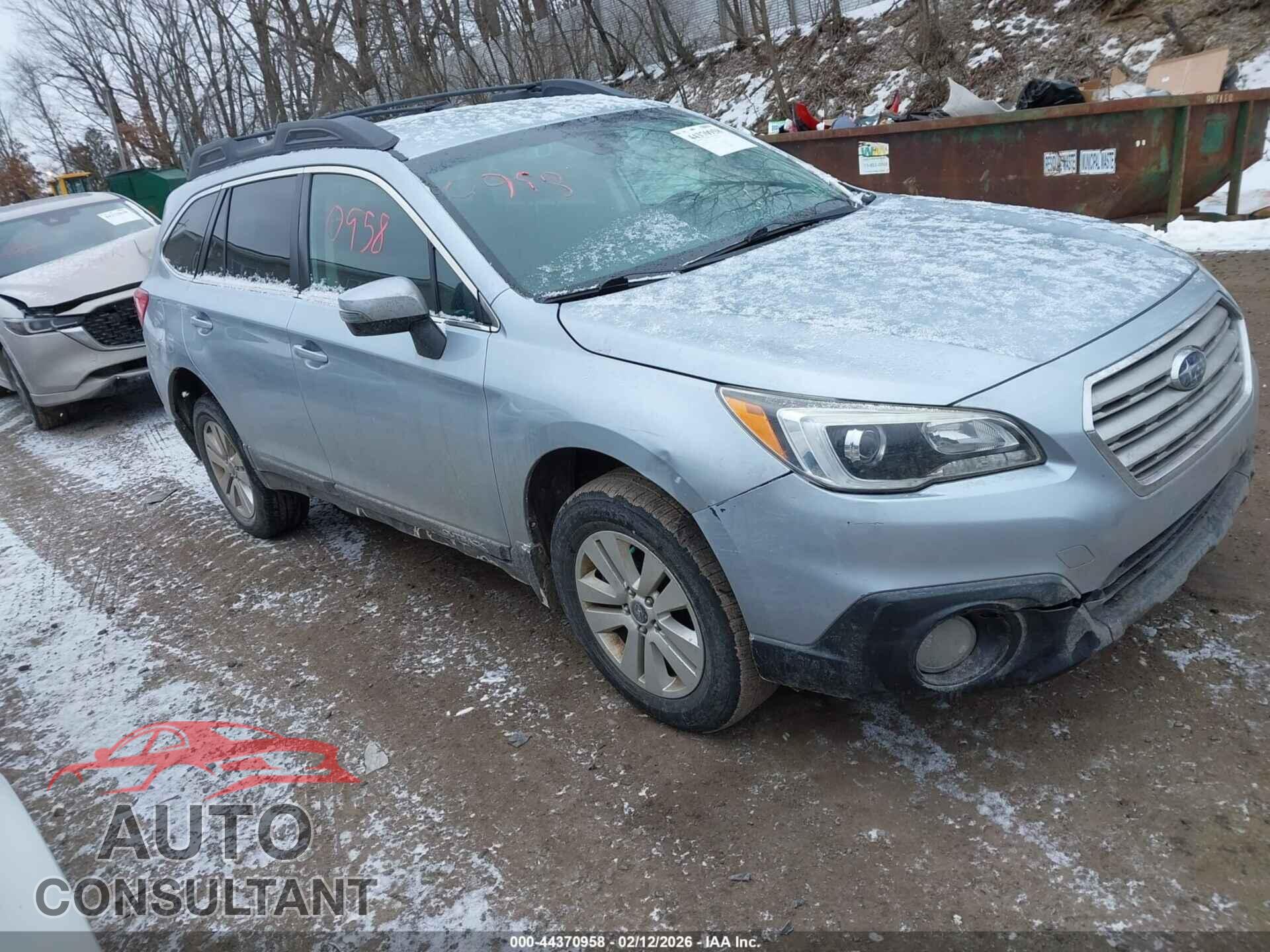 SUBARU OUTBACK 2017 - 4S4BSAFC0H3322332
