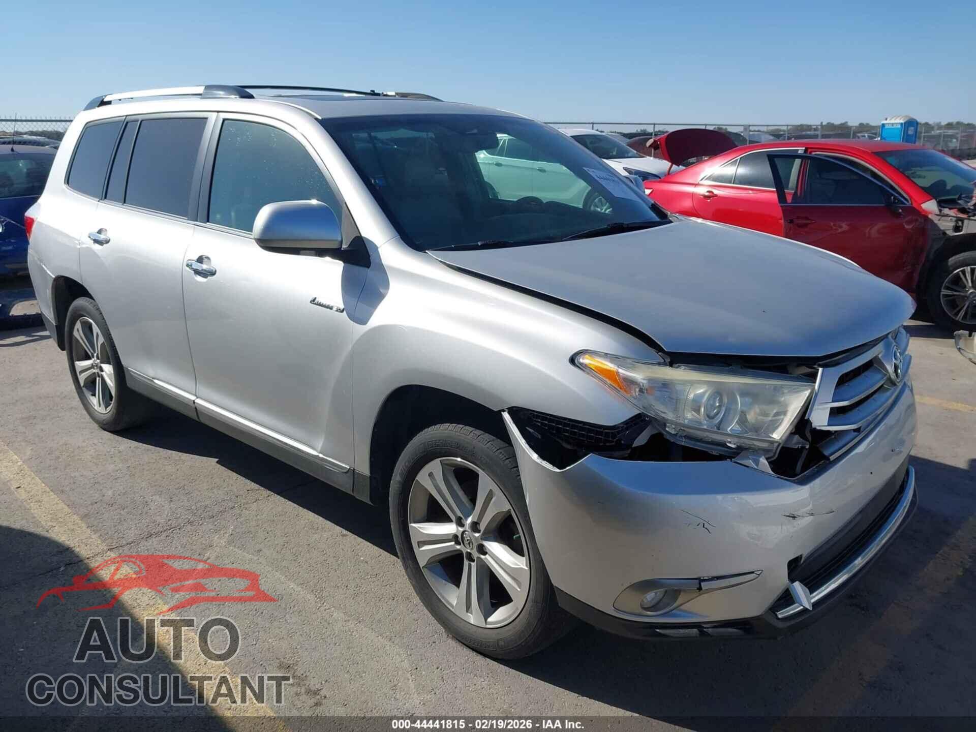 TOYOTA HIGHLANDER 2013 - 5TDYK3EH8DS141382
