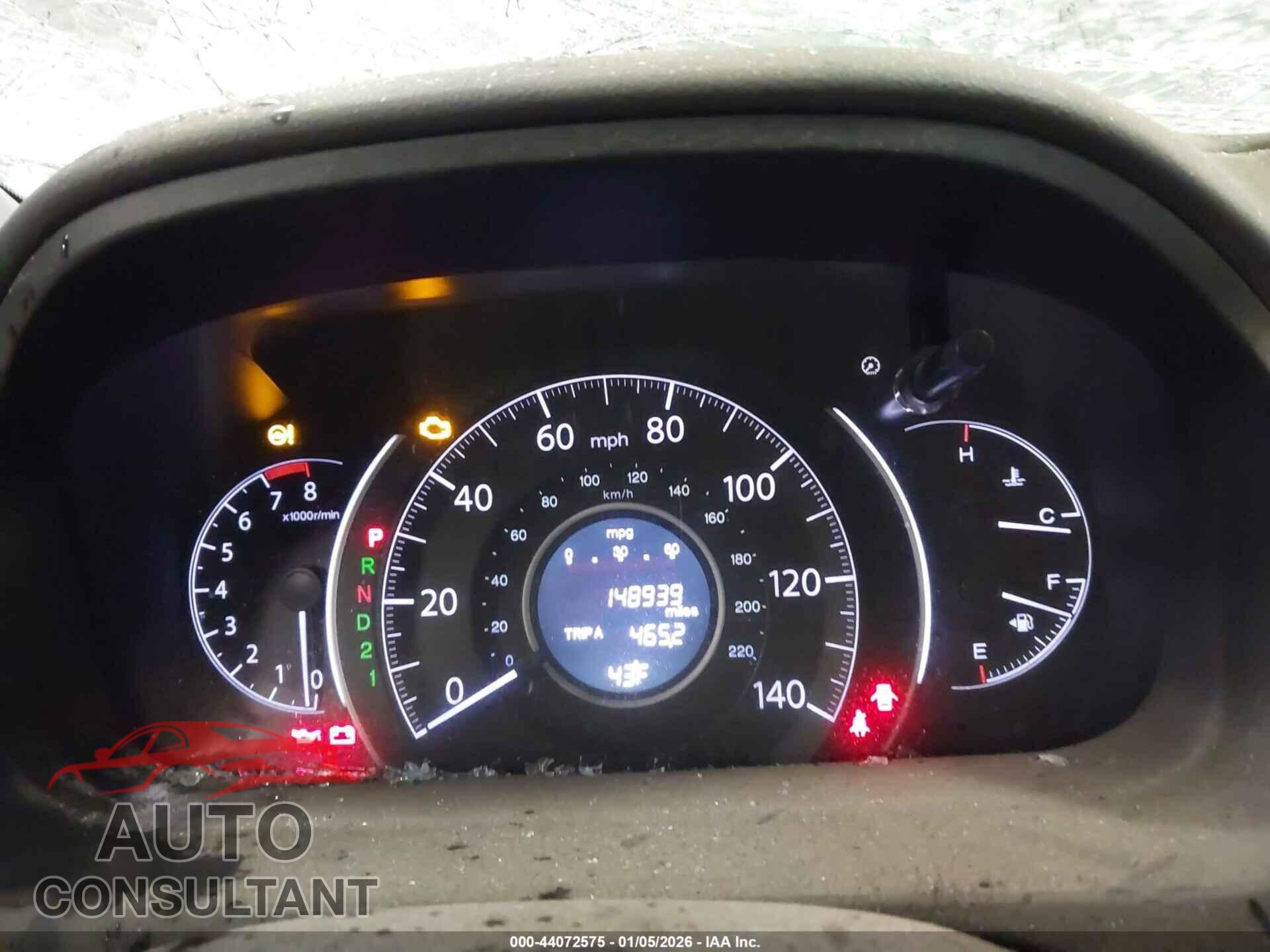 HONDA CR-V 2012 - 5J6RM4H76CL074637