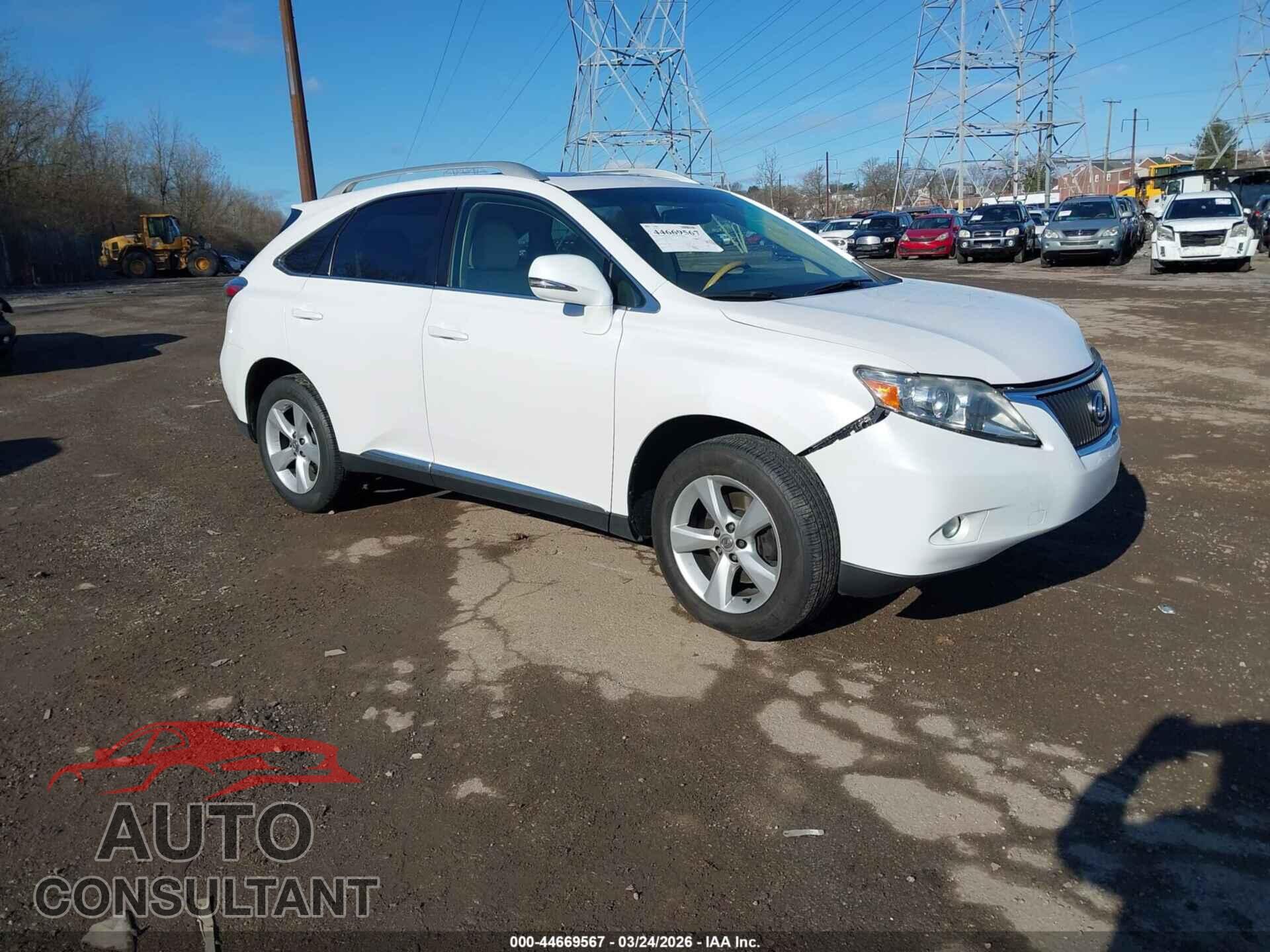 LEXUS RX 350 2011 - 2T2BK1BA6BC113227