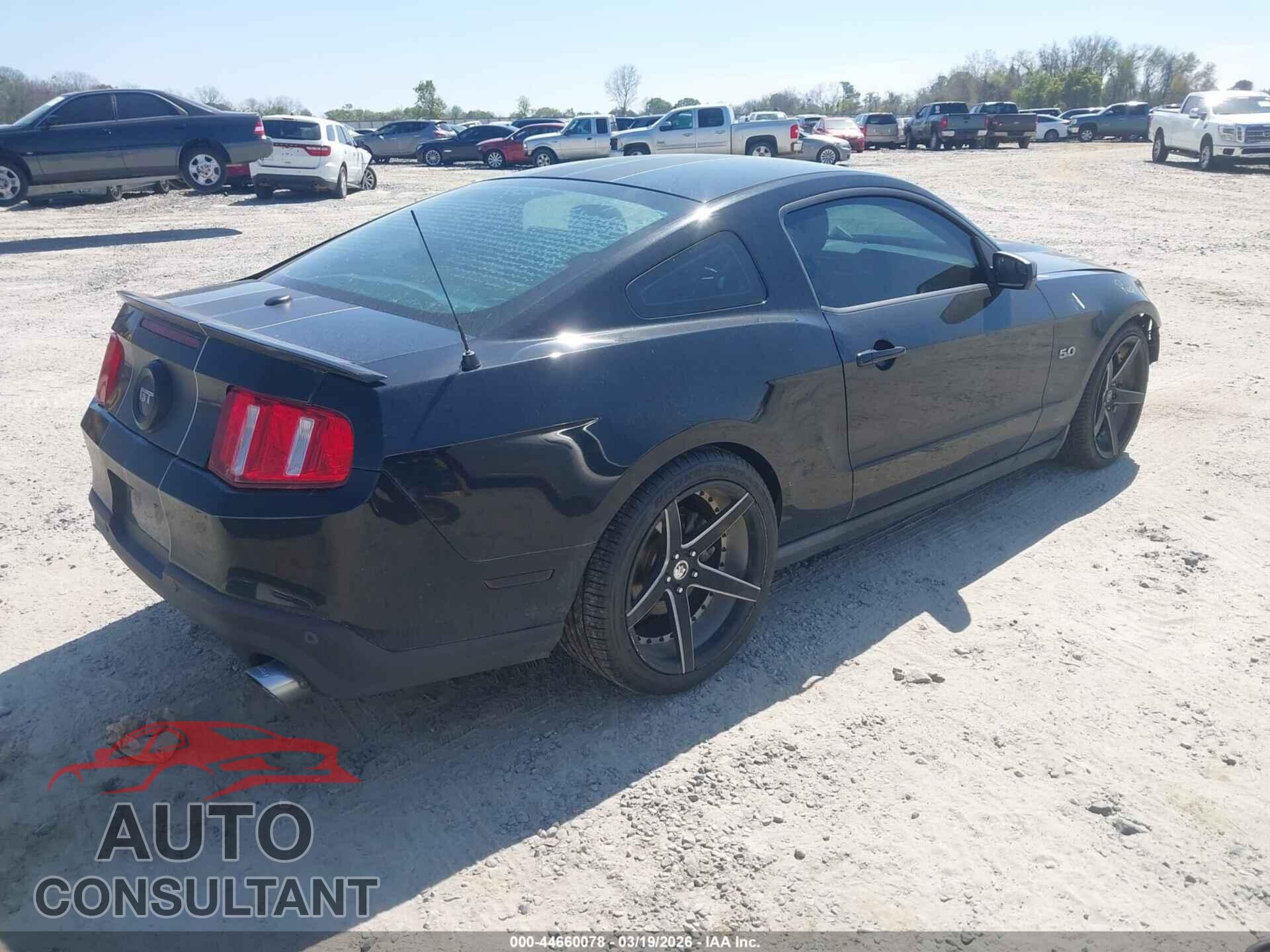 FORD MUSTANG 2012 - 1ZVBP8CFXC5240373